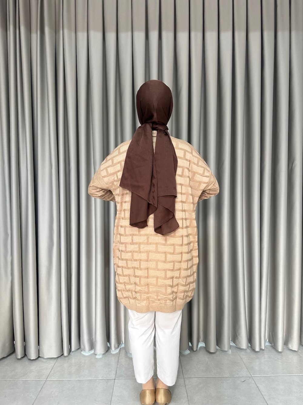Şule Merserize Tunik Camel