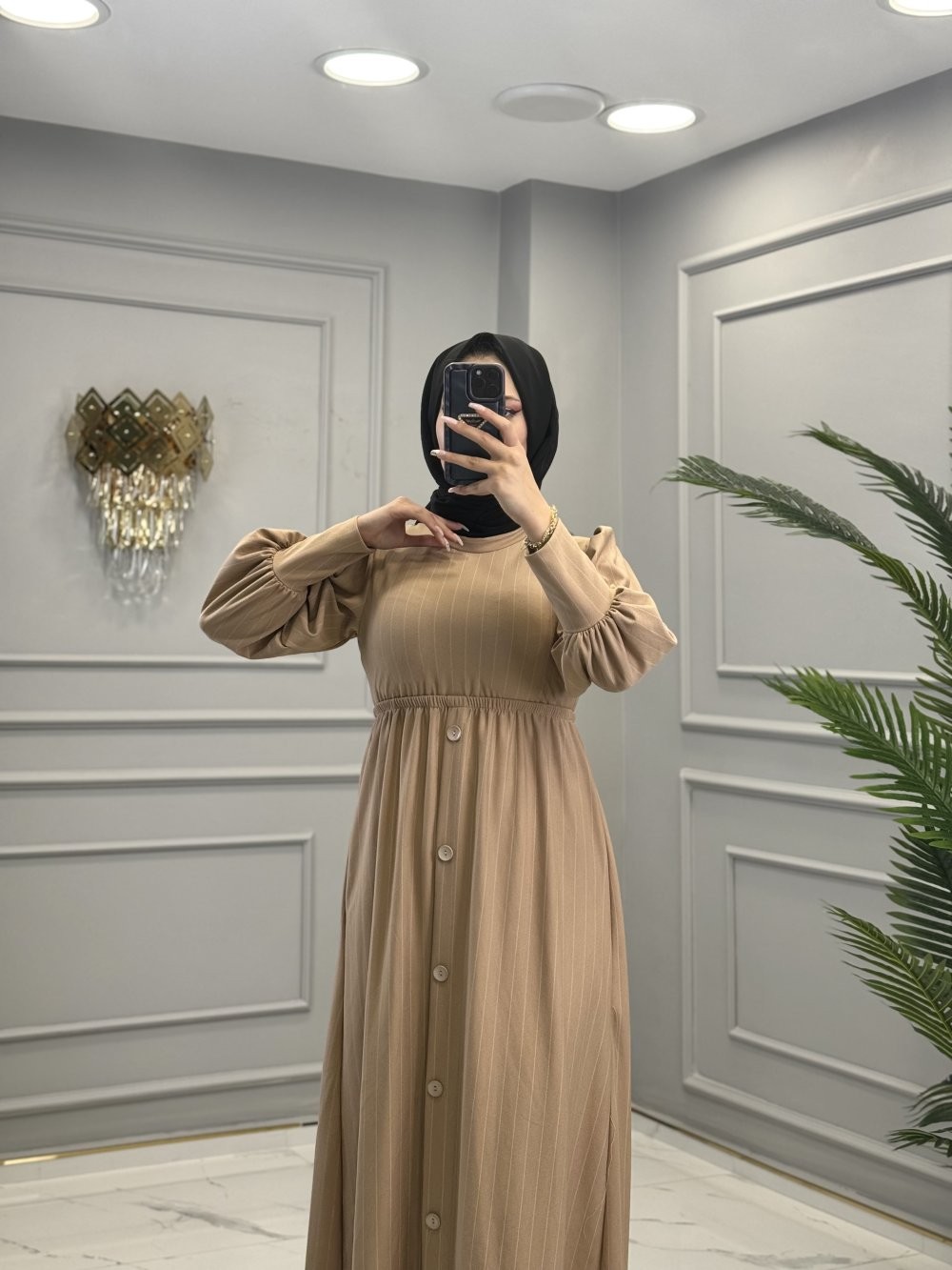 Yasmin Elbise Camel
