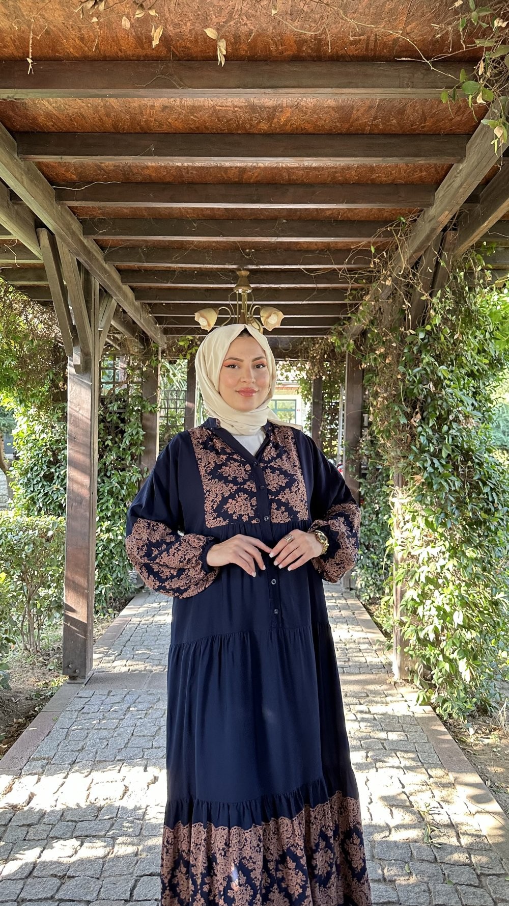 Afra Elbise Lacivert
