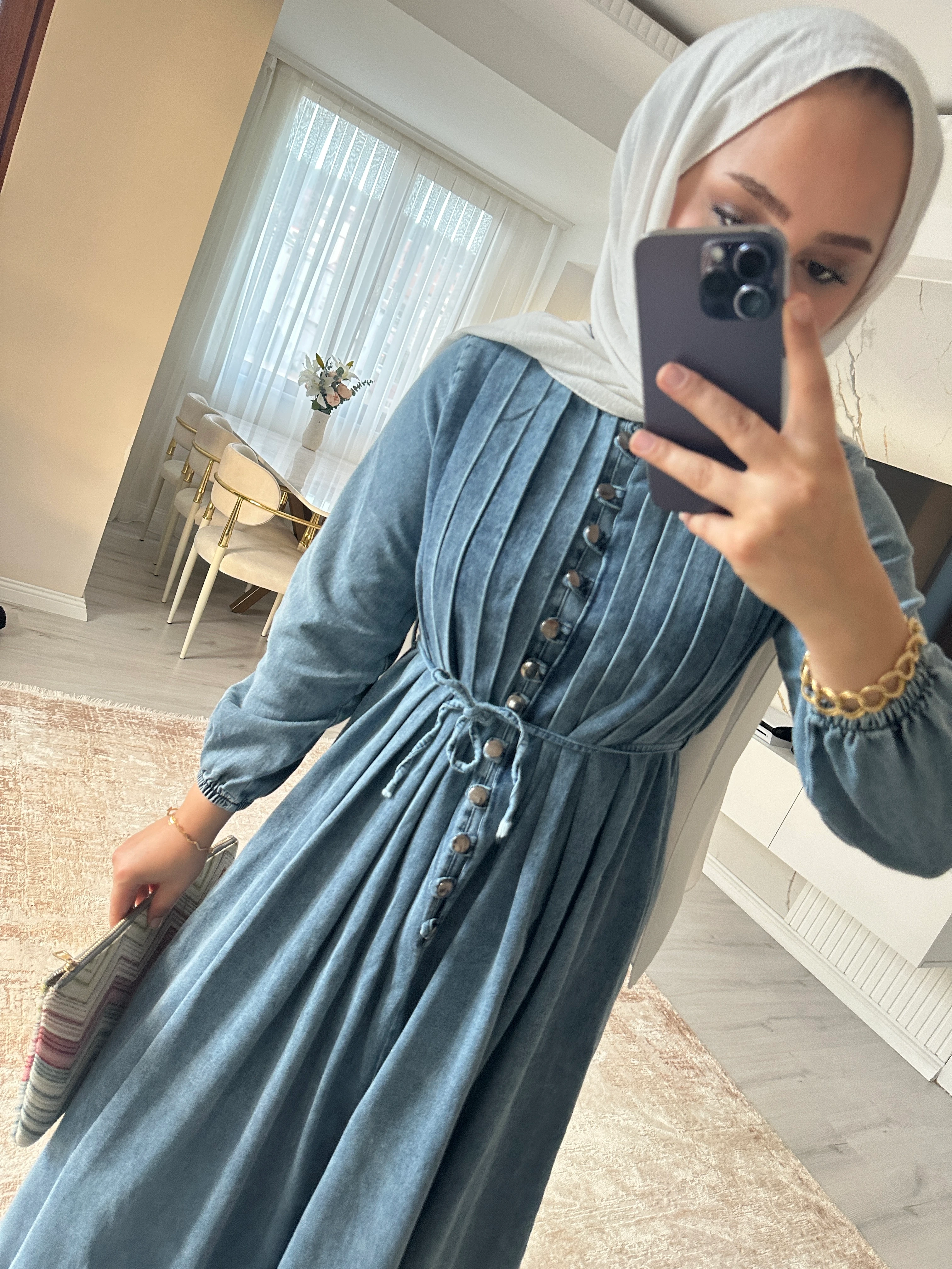 Peyda Denim Kot Elbise