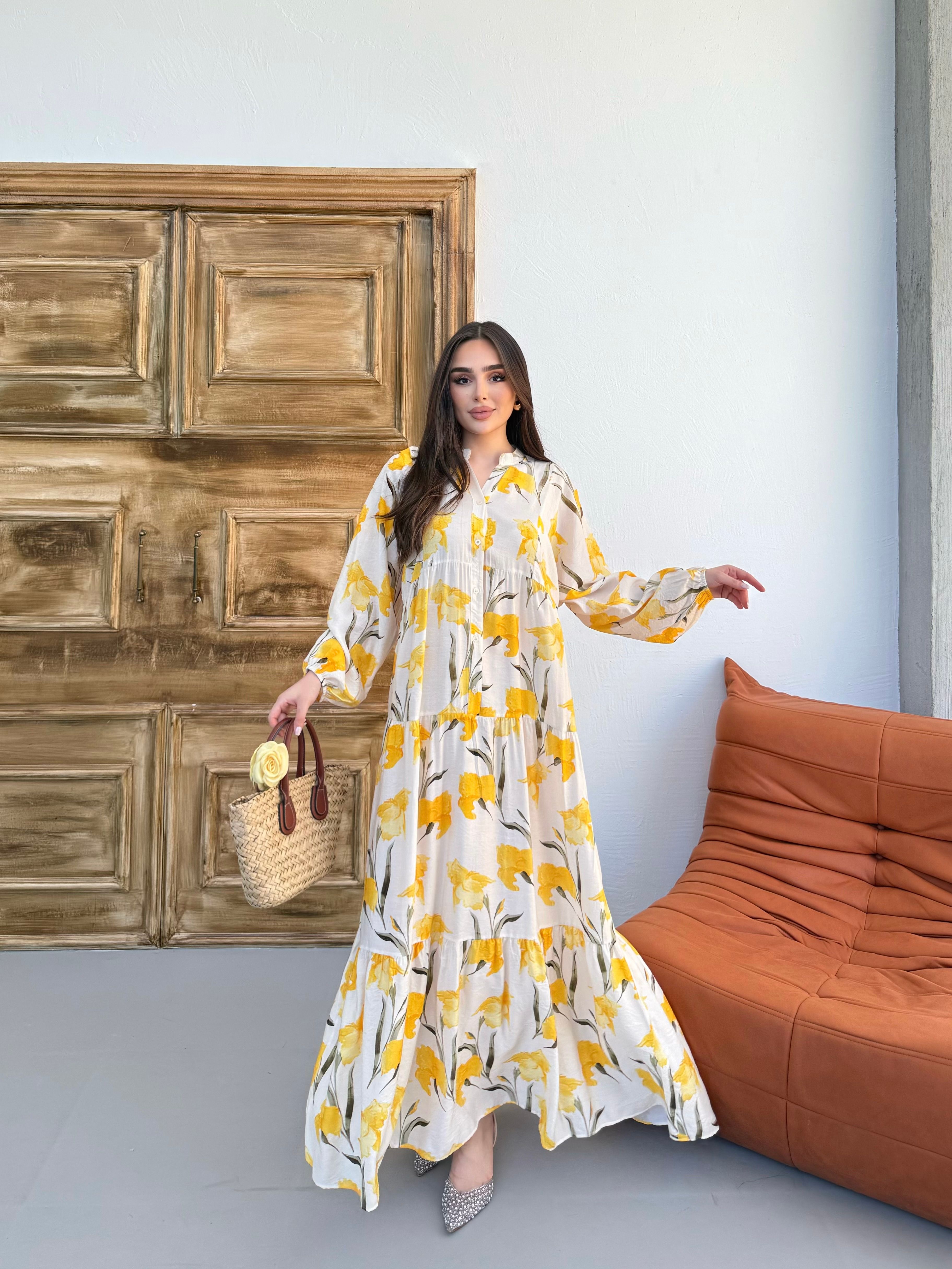 Monna Elbise  - Sarı