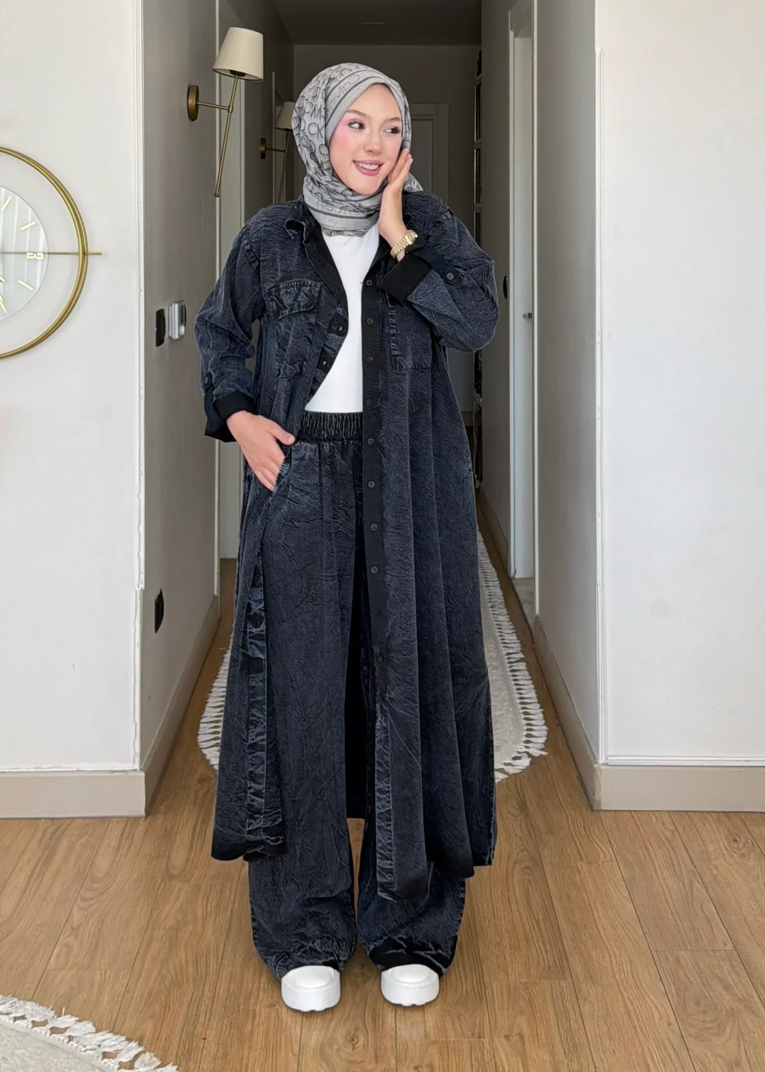 Lemaye Yıkamalı Premium %100 Pamuk Takım