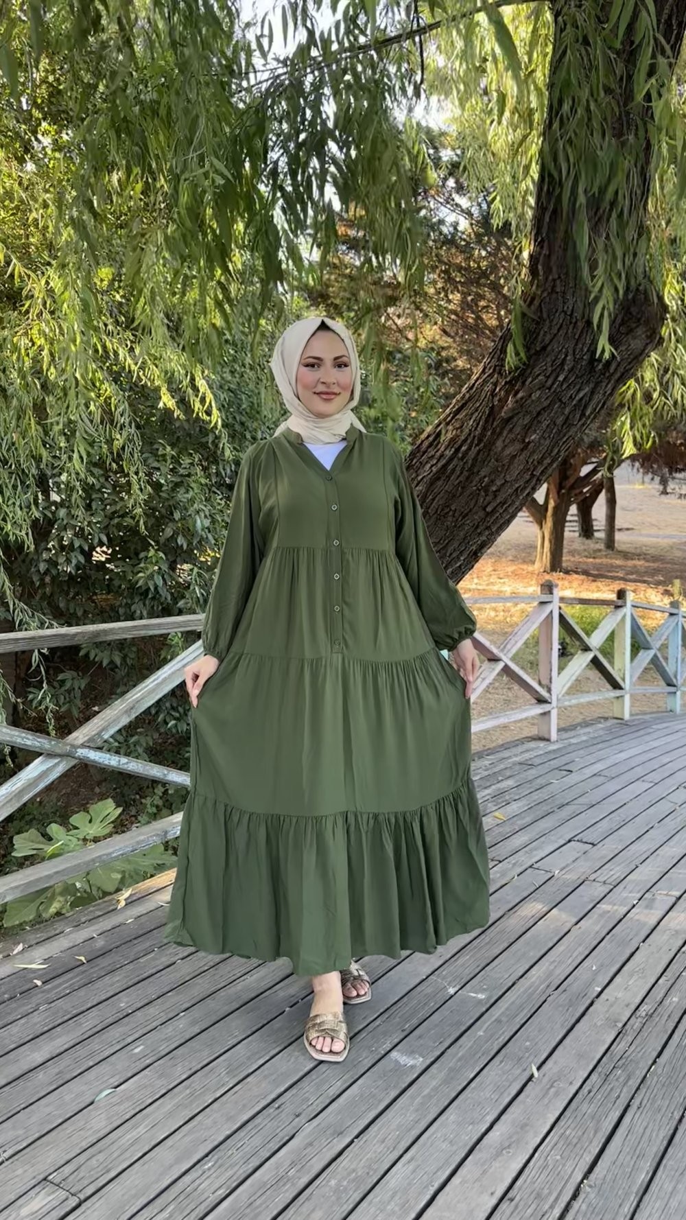 Maya Elbise Yaprak Yeşili