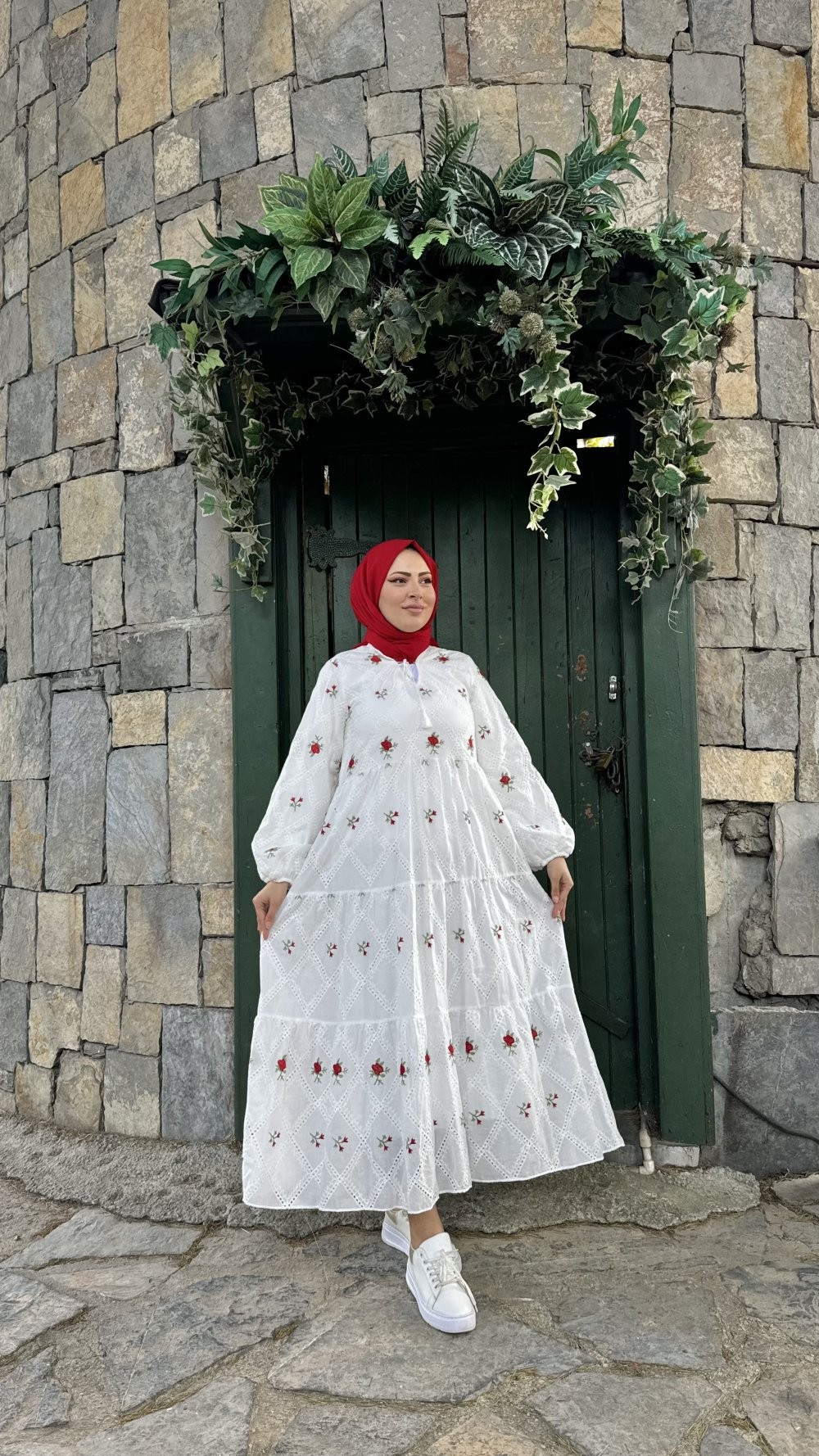 İkra Elbise Kırmızı
