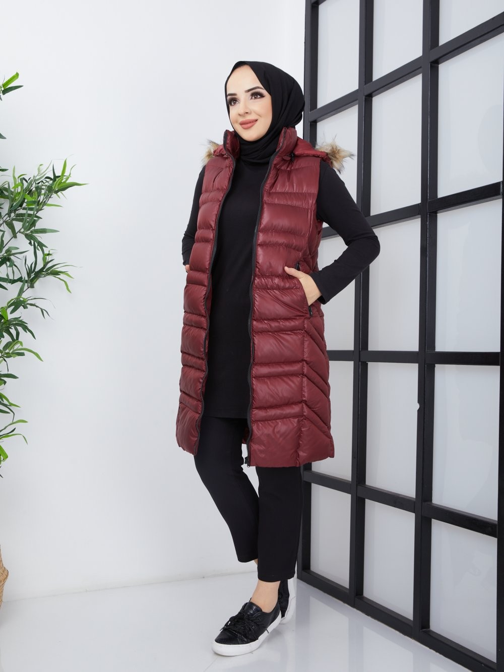 Şişme Yelek Bordo