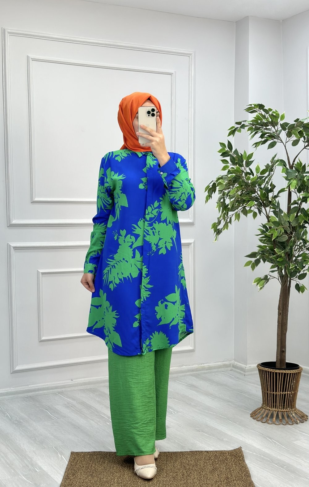 Selin Tunik Benetton Yeşili