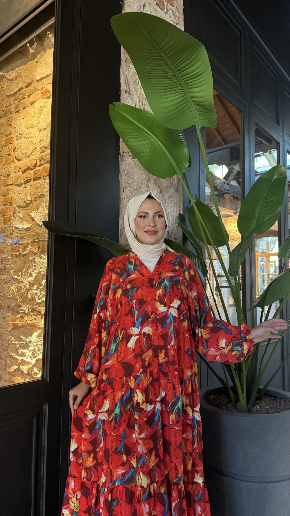 Hande Elbise Turuncu