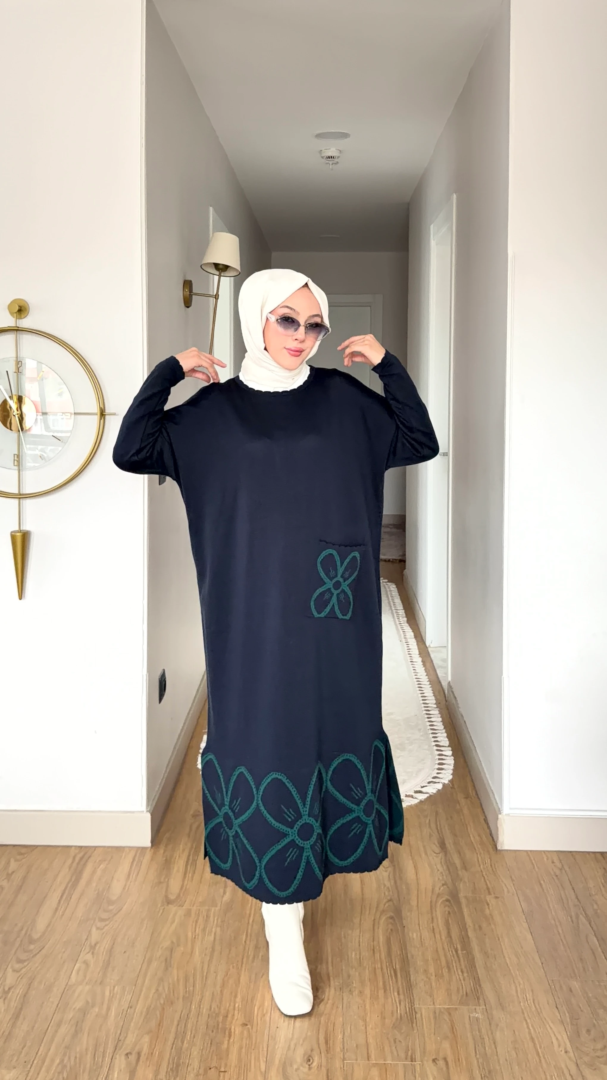 İpekyolu Tunik Elbise - Lacivert