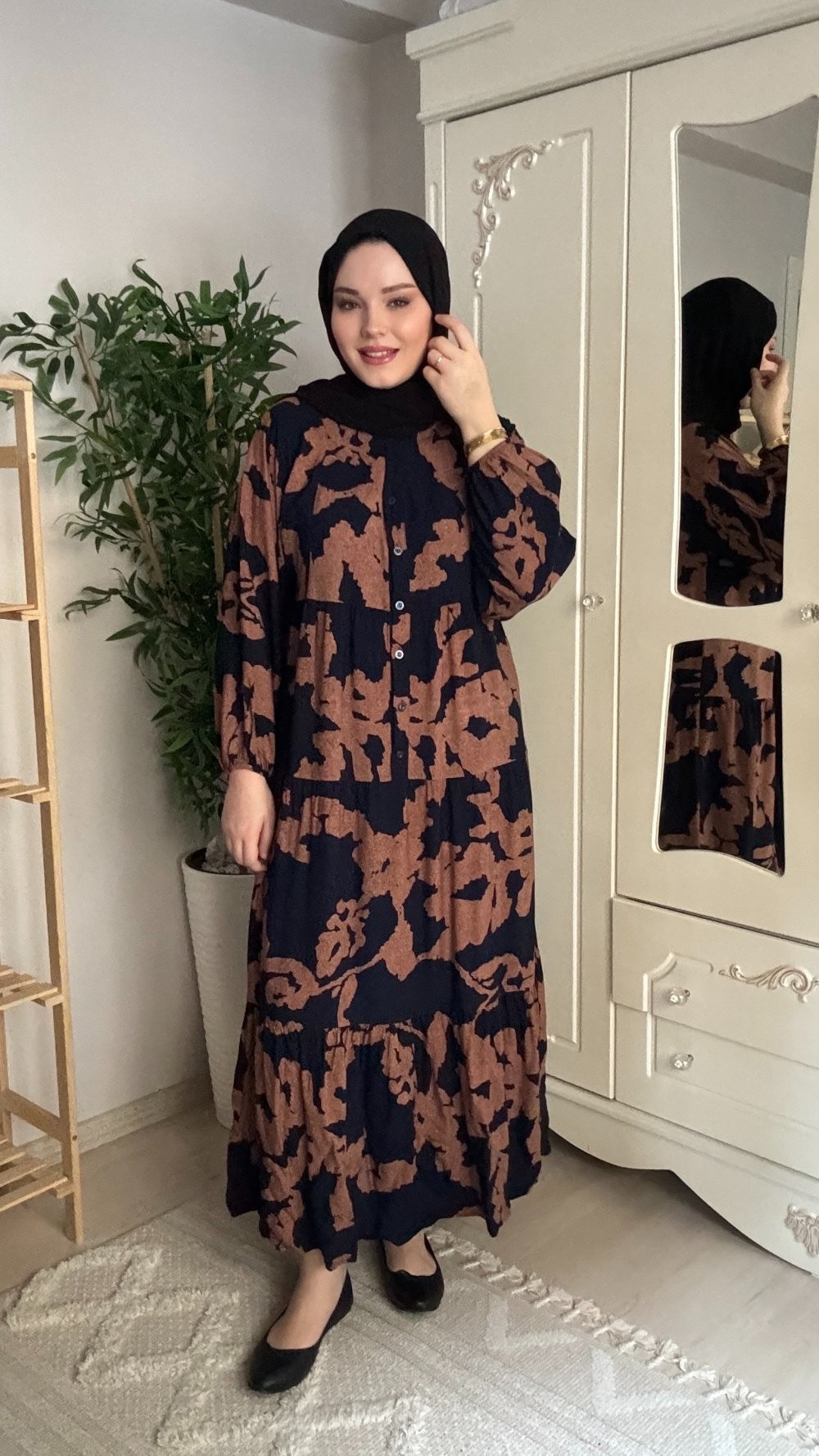 İslim Elbise Lacivert