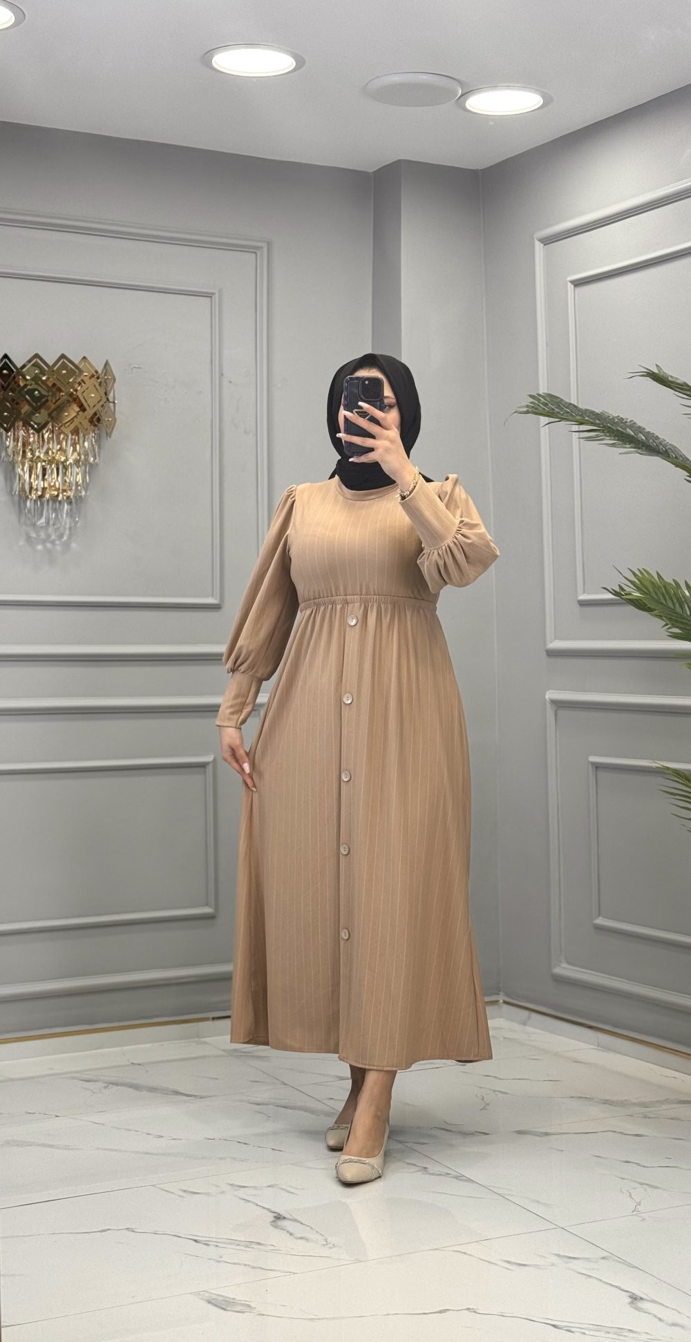 Yasmin Elbise Camel