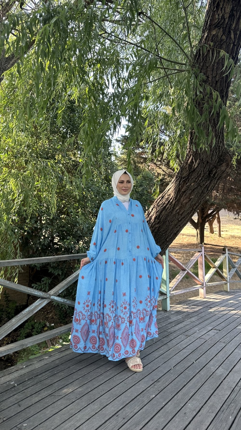 Lamia Elbise Mavi