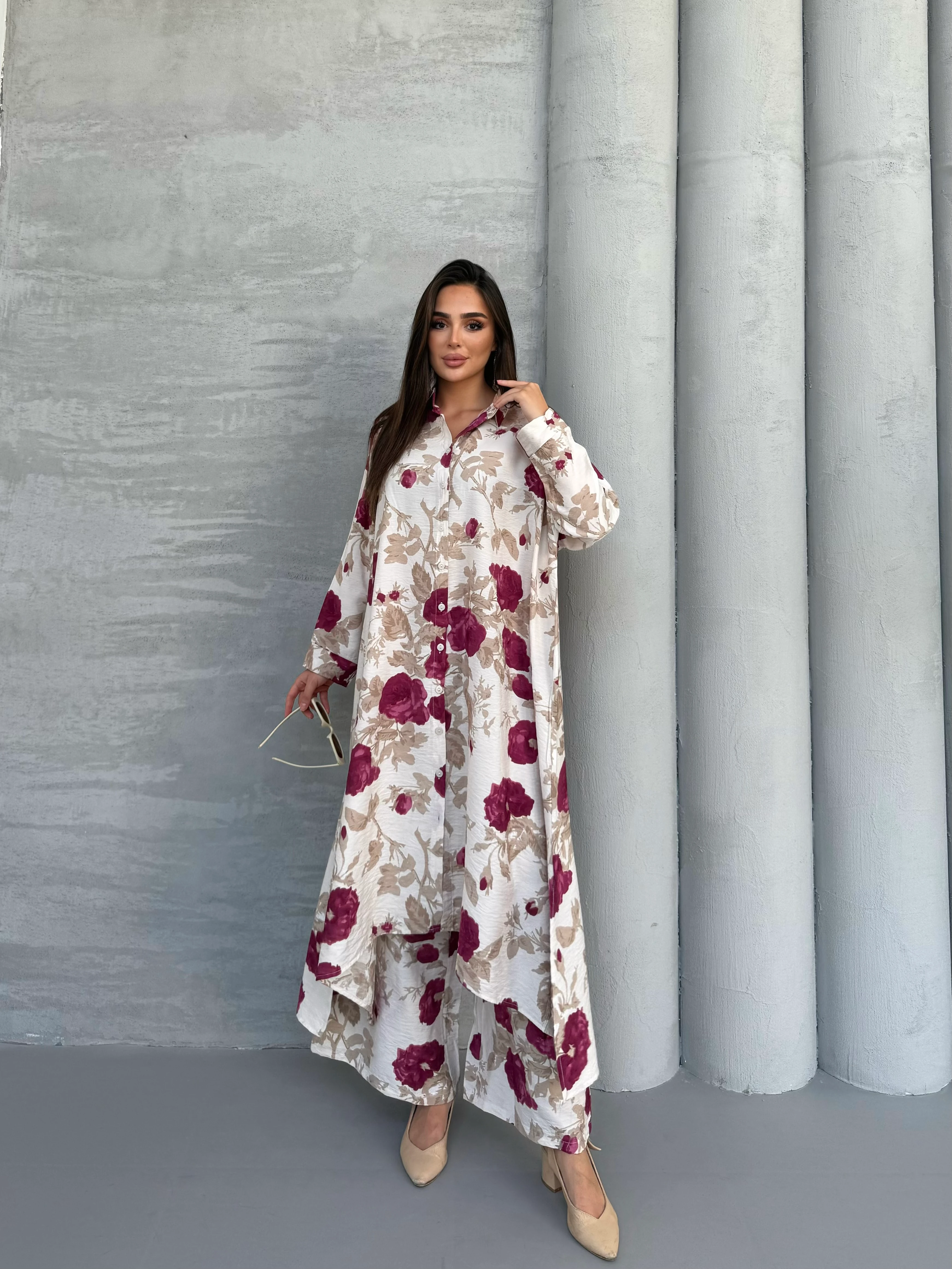 LİDYA PANTOLON TAKIM - Bordo