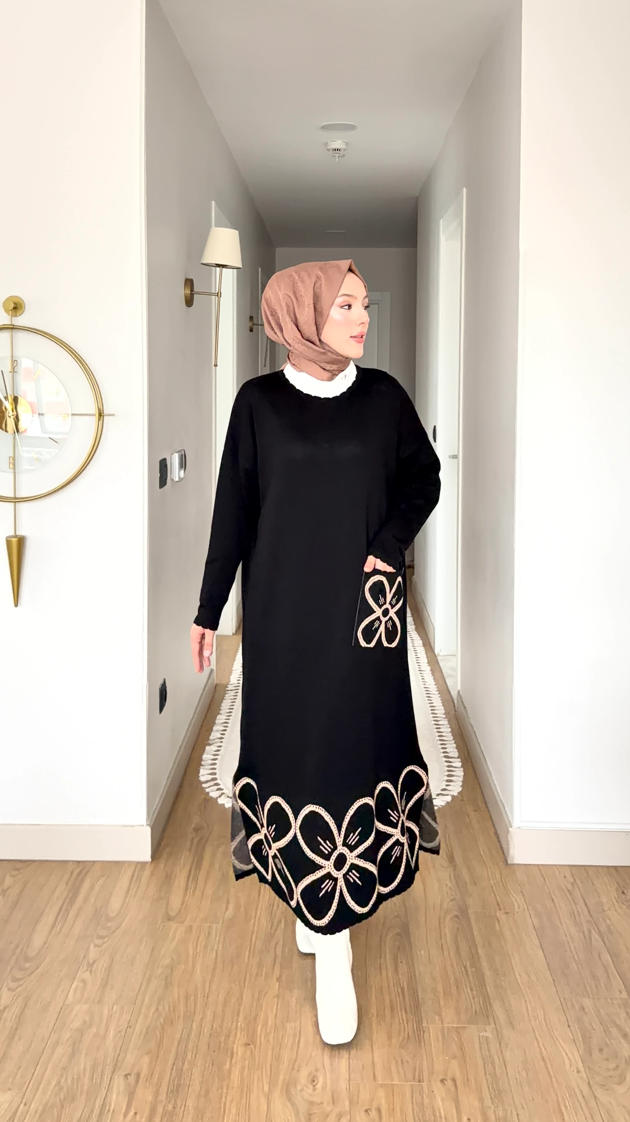 İpekyolu Tunik Elbise - Siyah