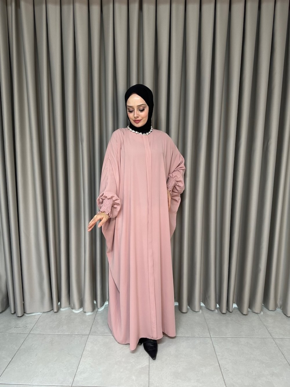 Amine Ferace Elbise Pembe