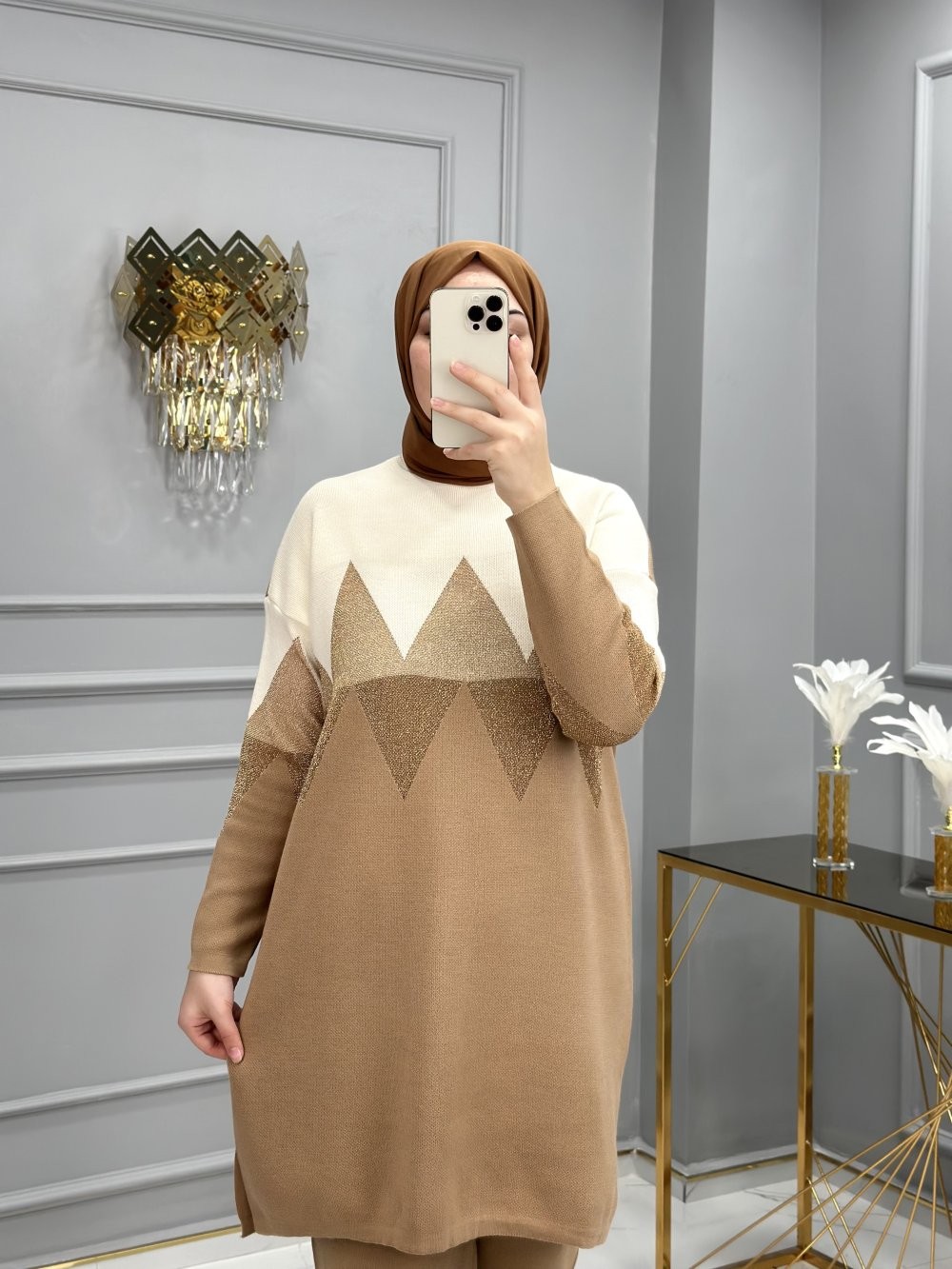 Cansu Pantolon Takım Camel