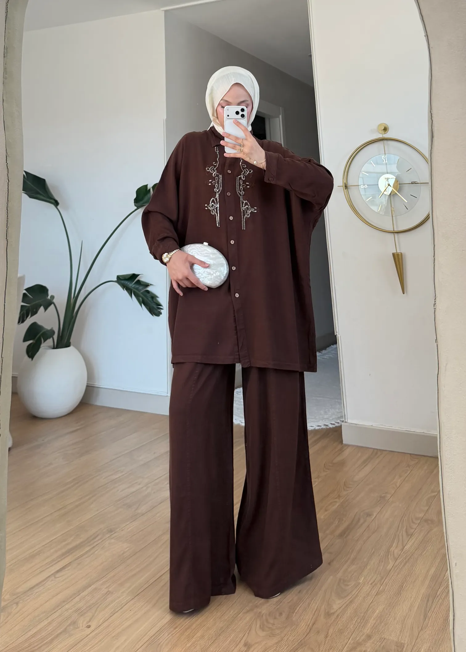 Mira Premium Nakışlı %100 Pamuk Takım