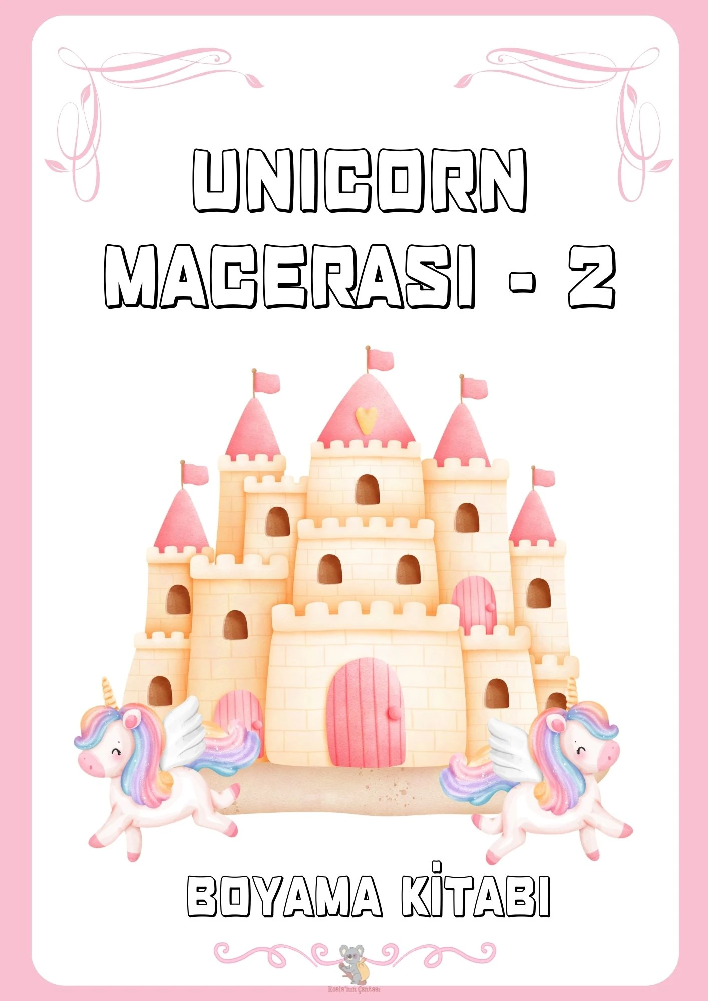 Unicorn Macerası 2 Boyama Kitabı - Dijital (PDF)