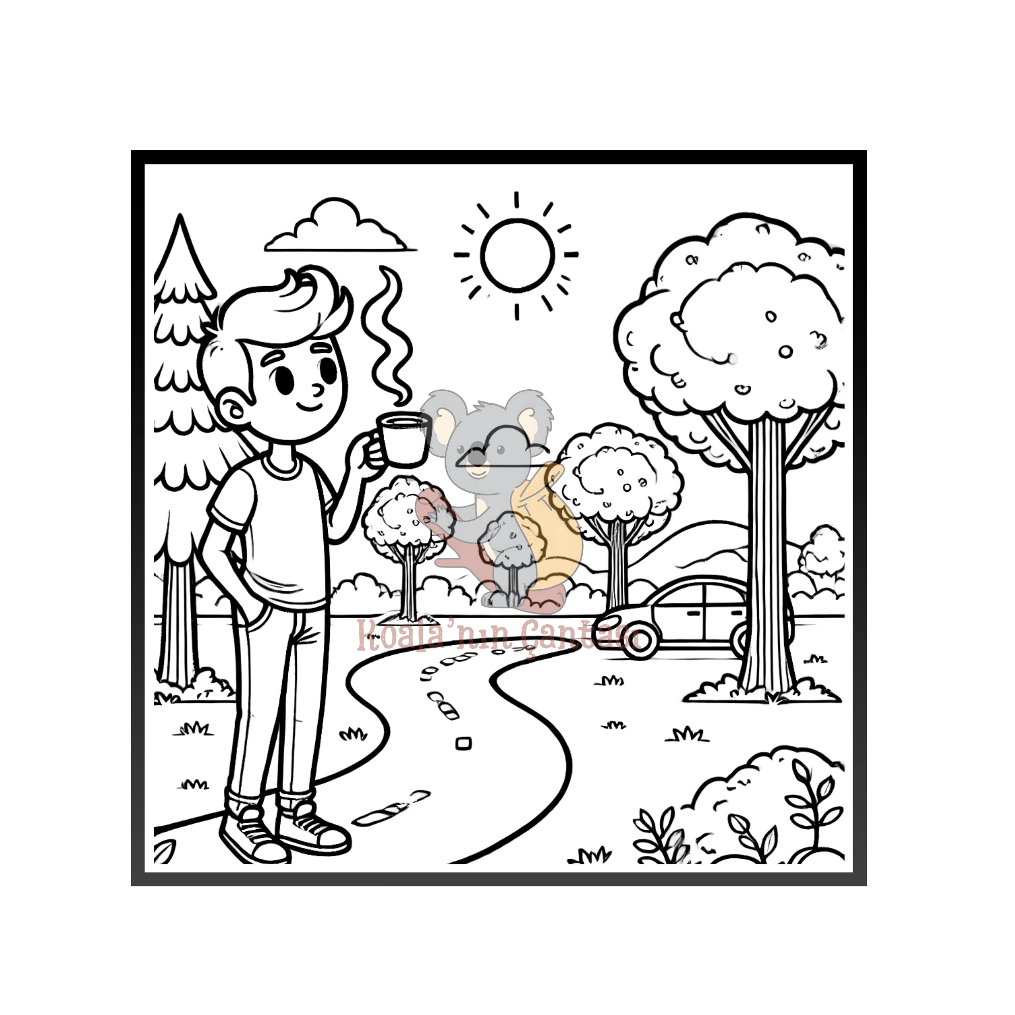 Yetişkin Boyama Kitabı - Erkeklere Özel