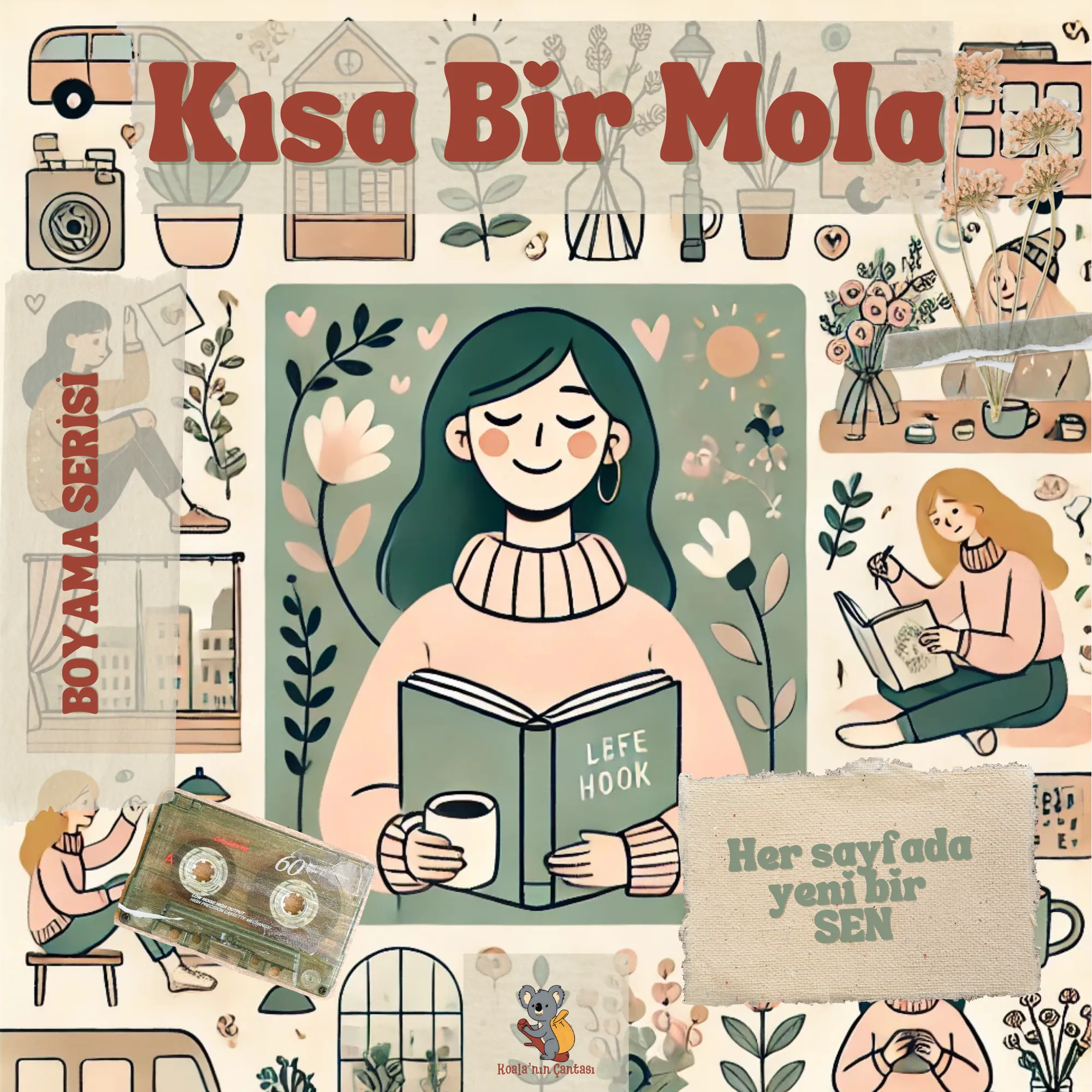 Yetişkin Boyama Kitabı - Kadınlara Özel 