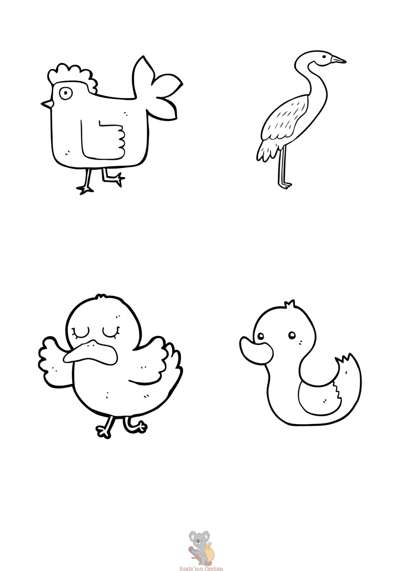 Hayvanlar Alemi Temalı Boyama Kitabı - Dijital (PDF)