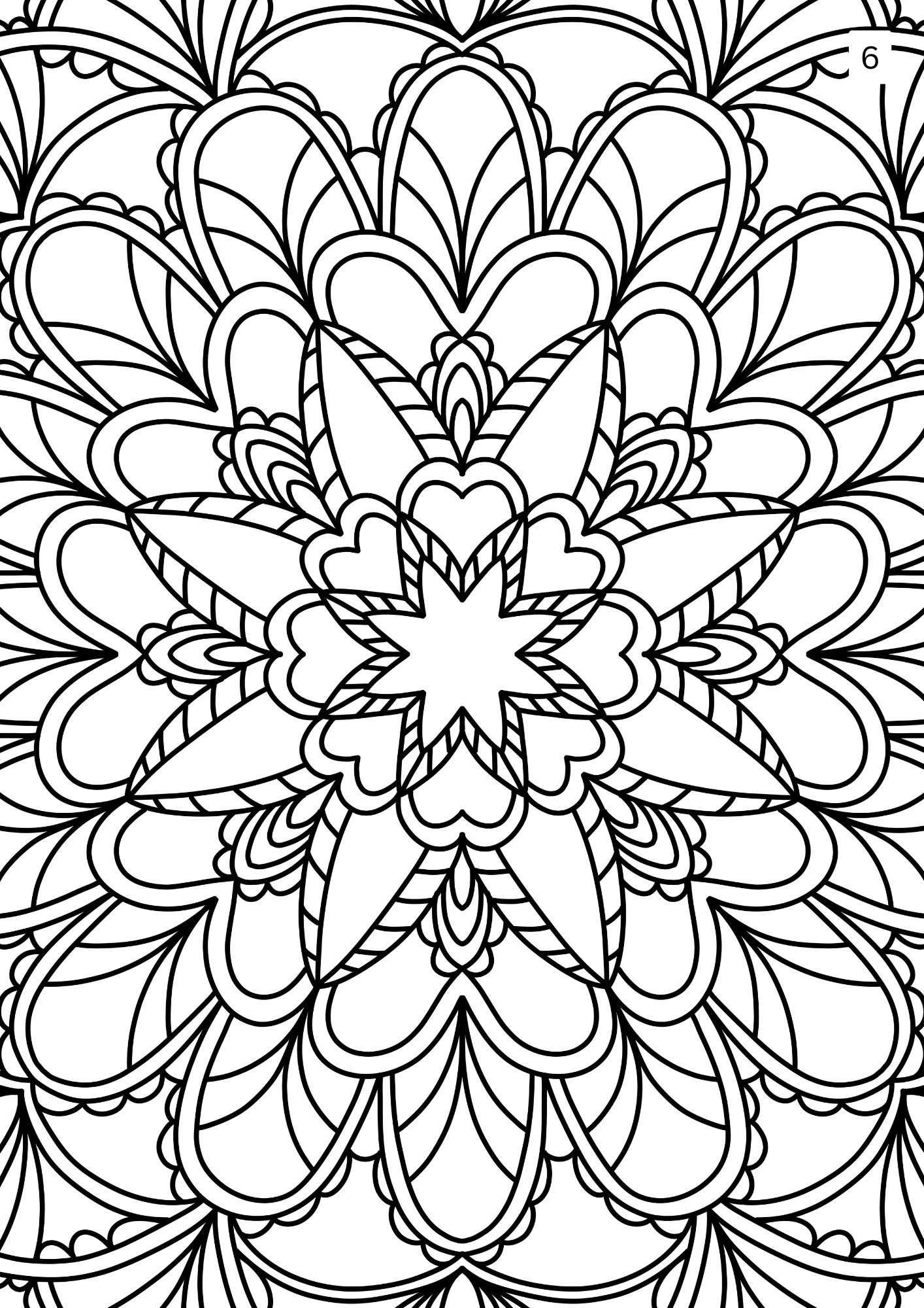 Mandala Boyama Kitabı 2 – Yetişkinler İçin Rahatlama Seti - Dijital (PDF)