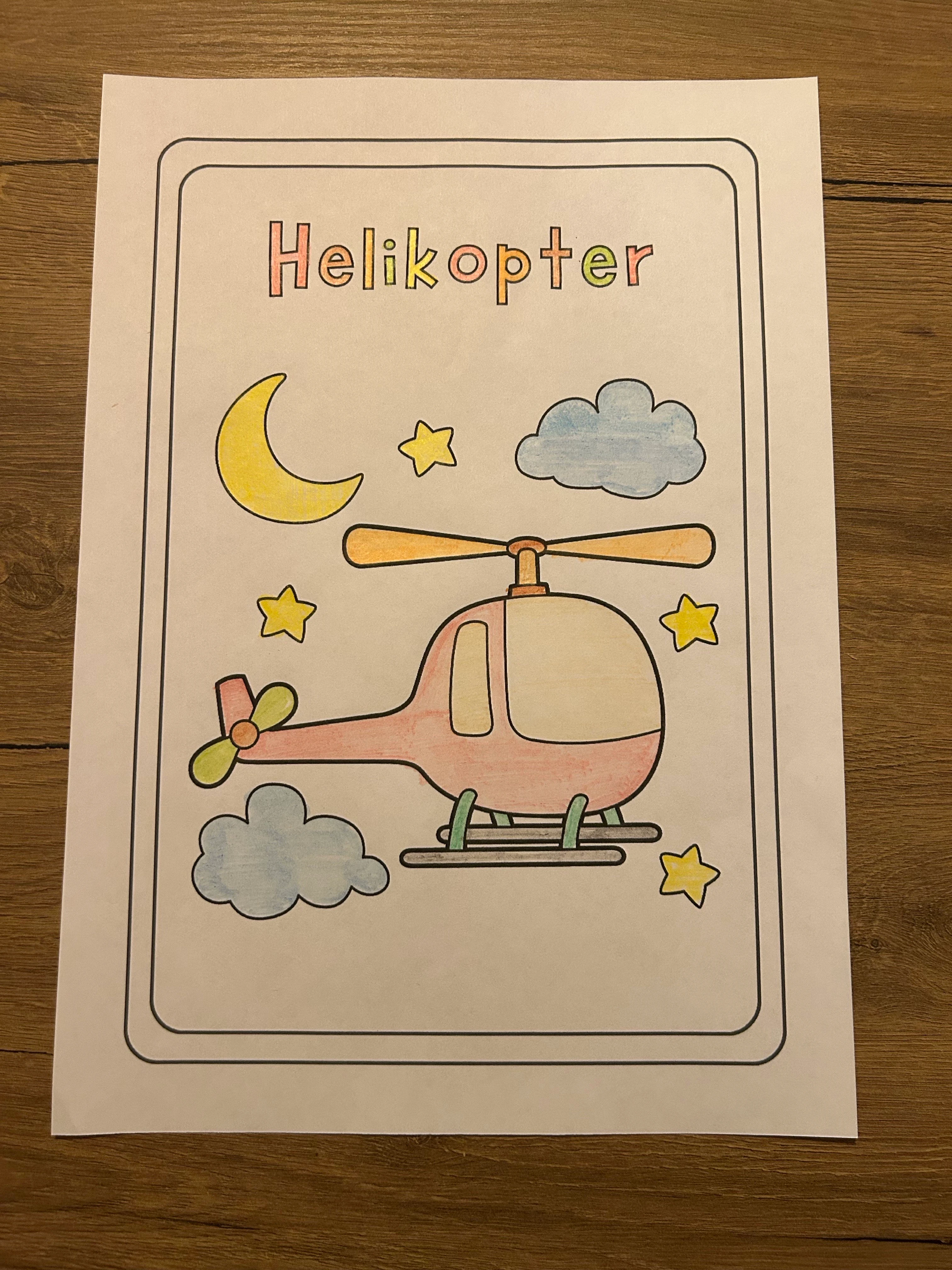 Taşıtlar Temalı Boyama Kitabı - Dijital (PDF)