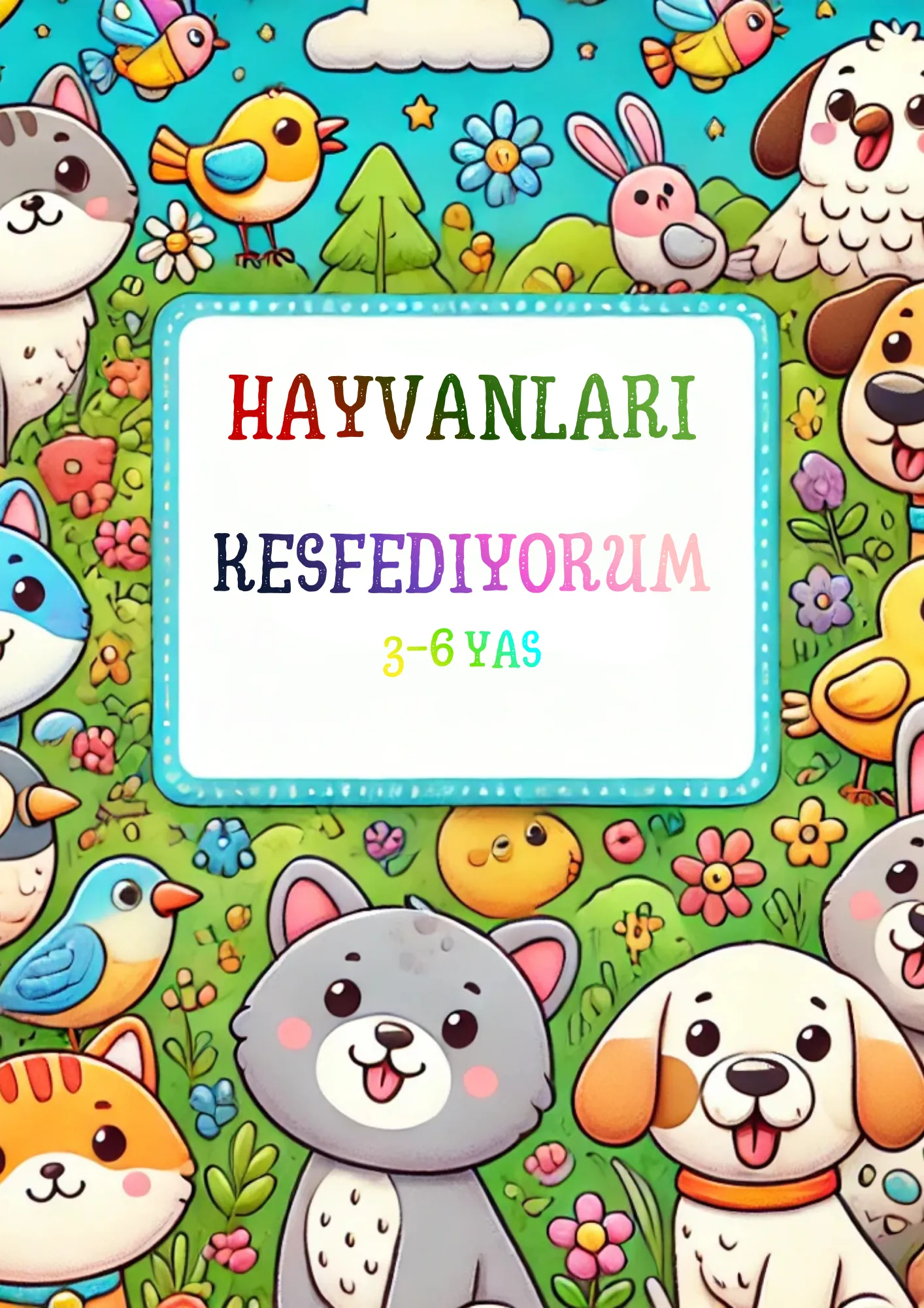 Hayvanları Keşfediyorum Boyama Kitabı - Dijital (PDF)