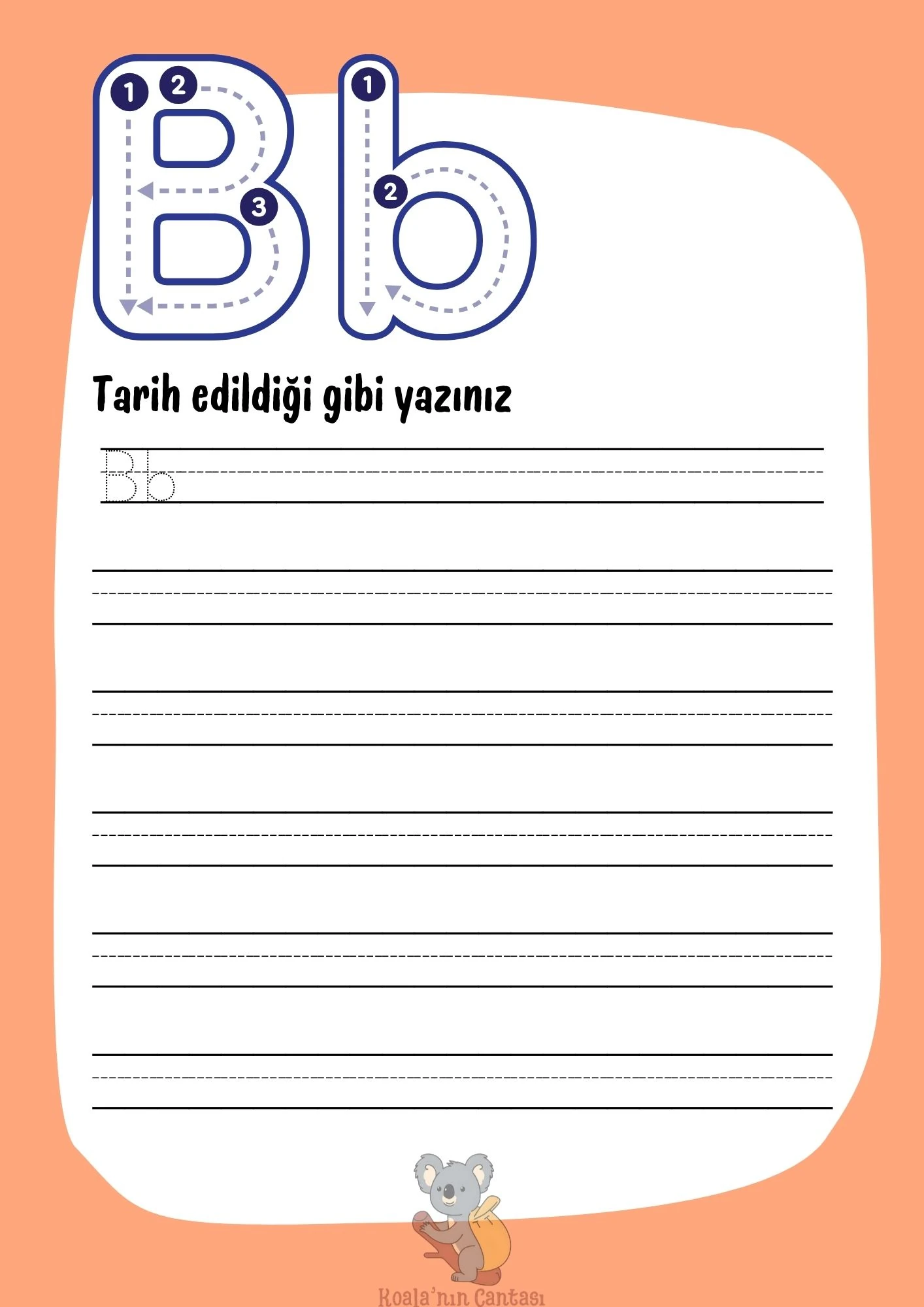 A'dan Z'ye Alfabeyi Öğreniyorum - Etkinlik Kitabı (PDF)