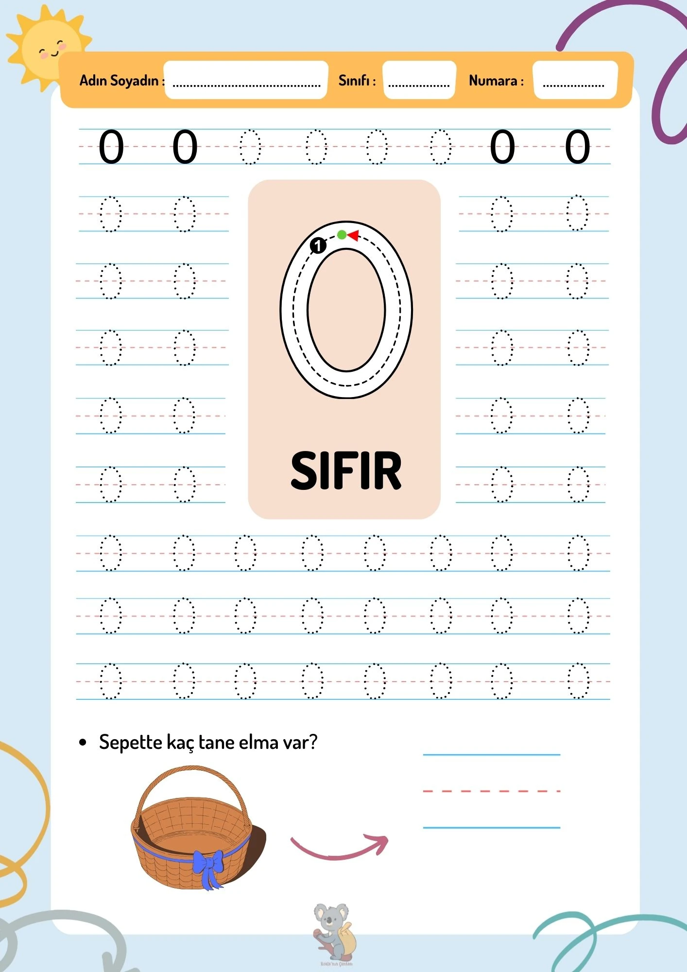 Rakamları Öğreniyorum Etkinlik Kitabı - Dijital (PDF)