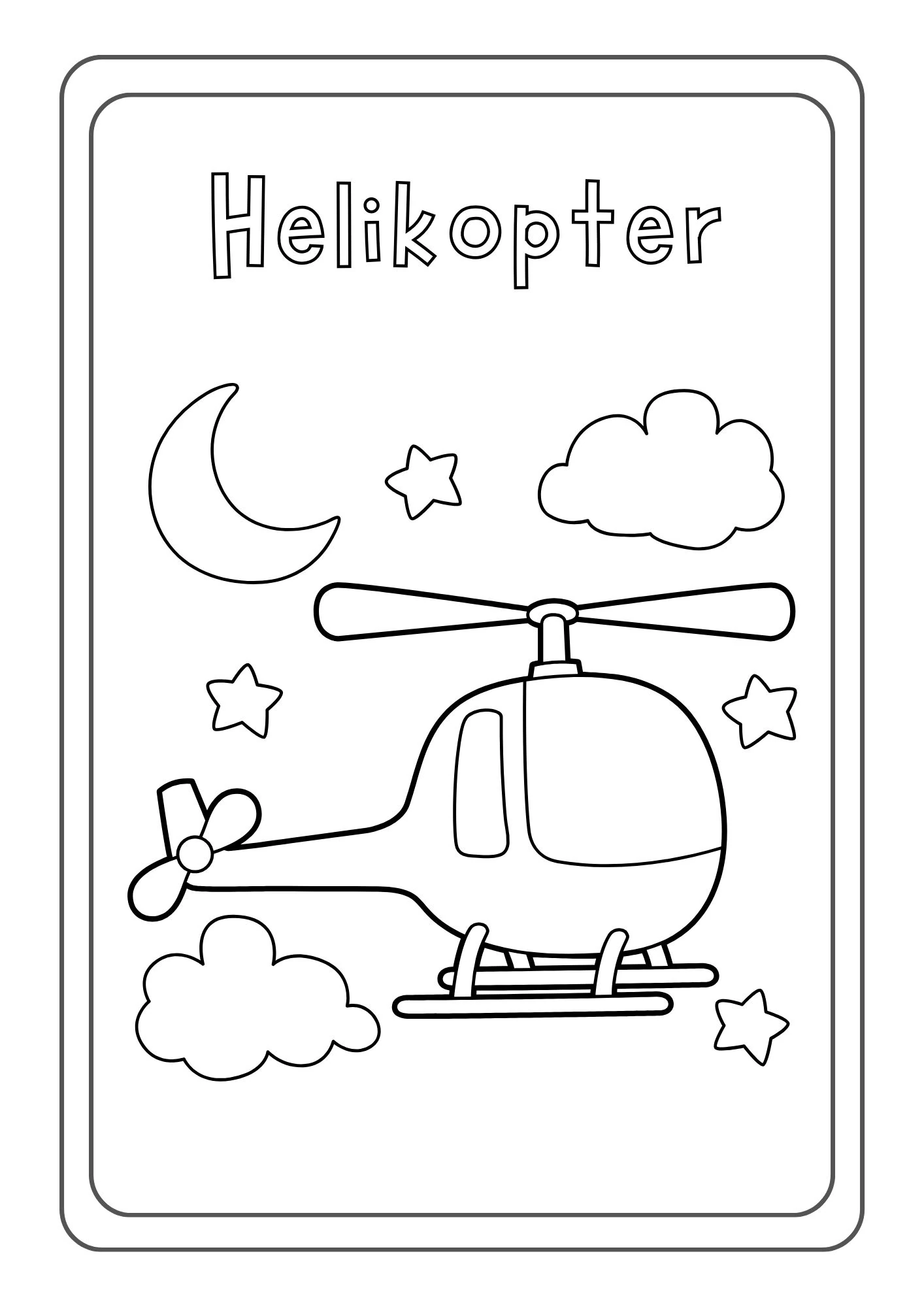 Taşıtlar Temalı Boyama Kitabı - Dijital (PDF)