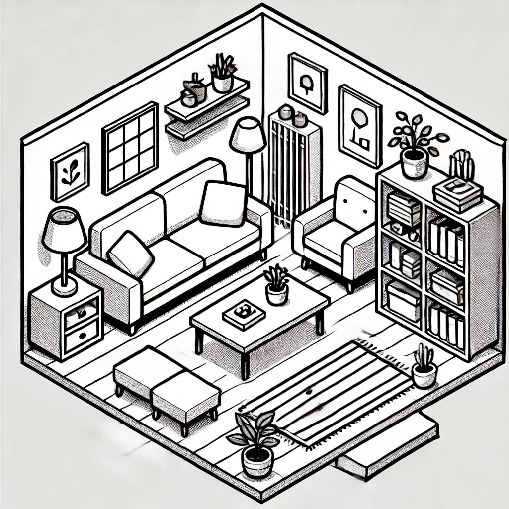 İzometrik Boyama Kitabı - Dijital (PDF)