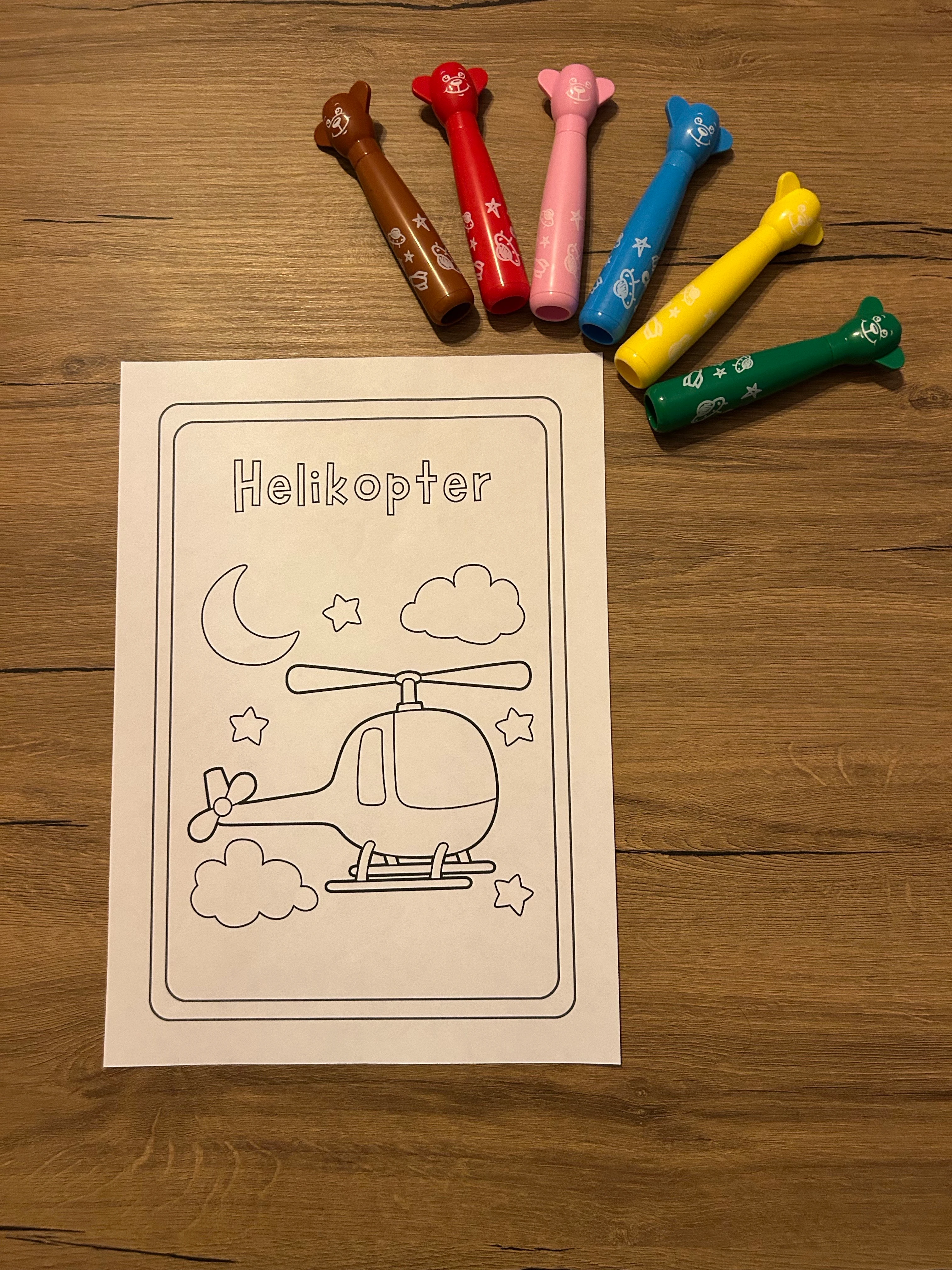 Taşıtlar Temalı Boyama Kitabı - Dijital (PDF)