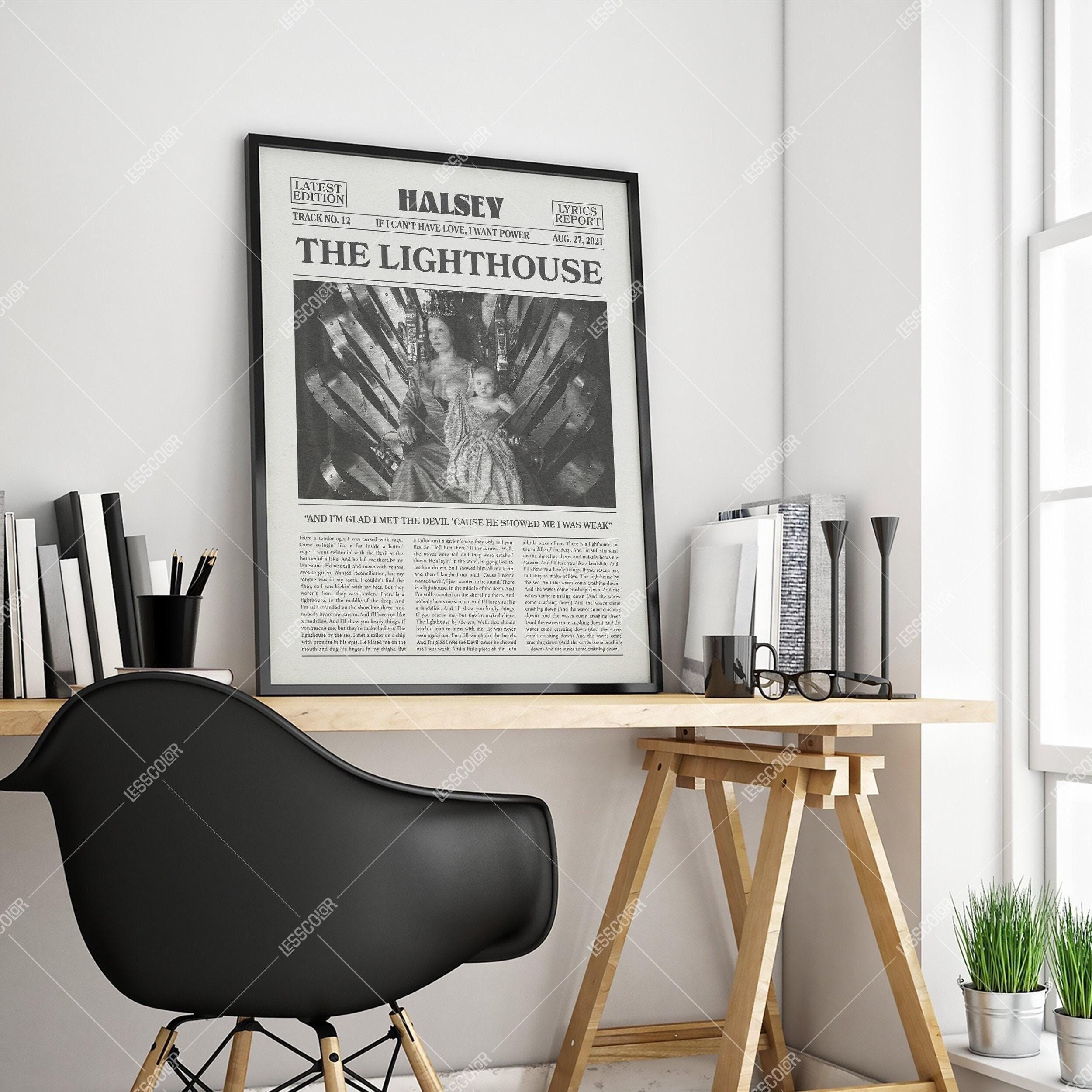 Halsey Retro Newspaper Print, The Lighthouse Poster