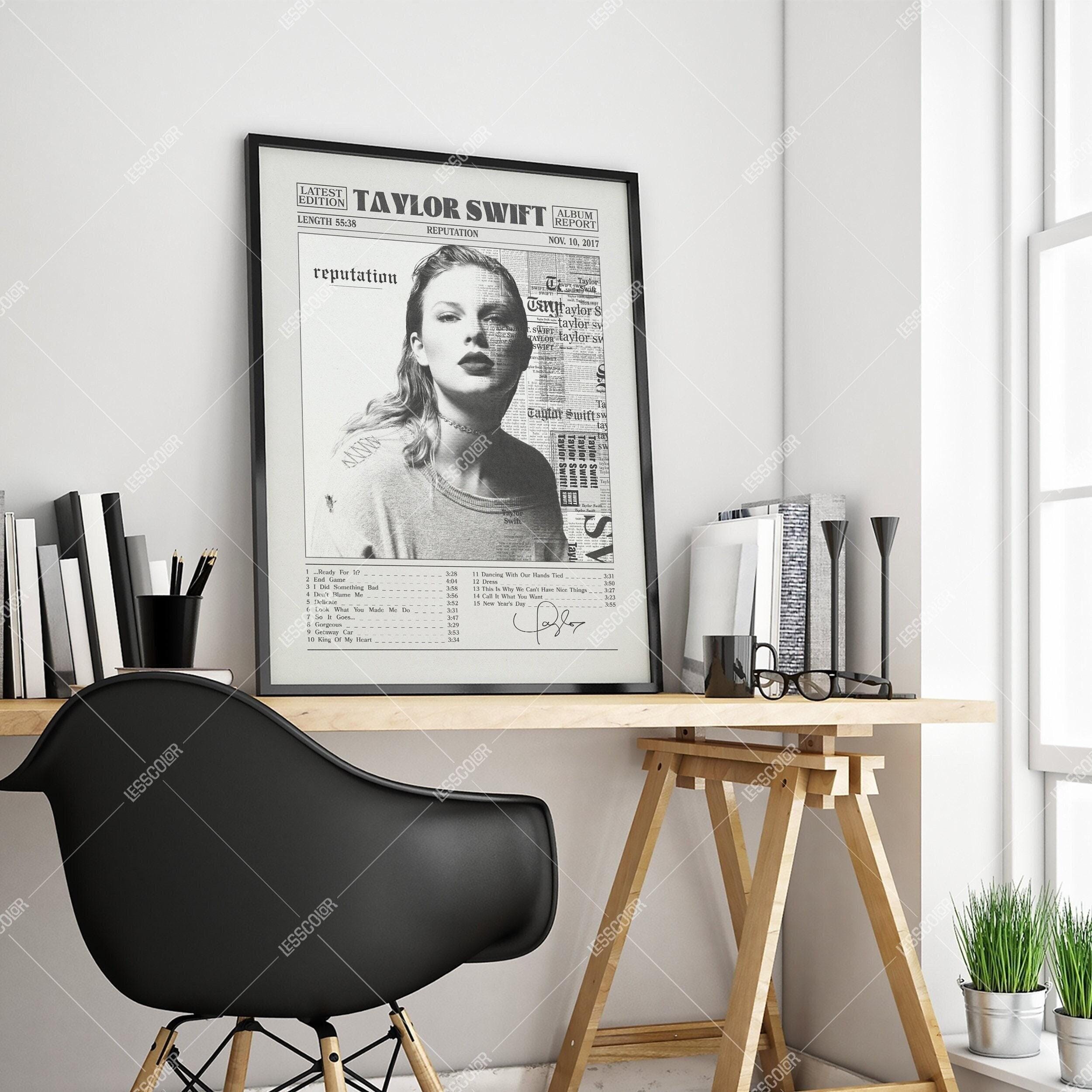 Taylor Swift Retro Newspaper Print, Reputation Poster