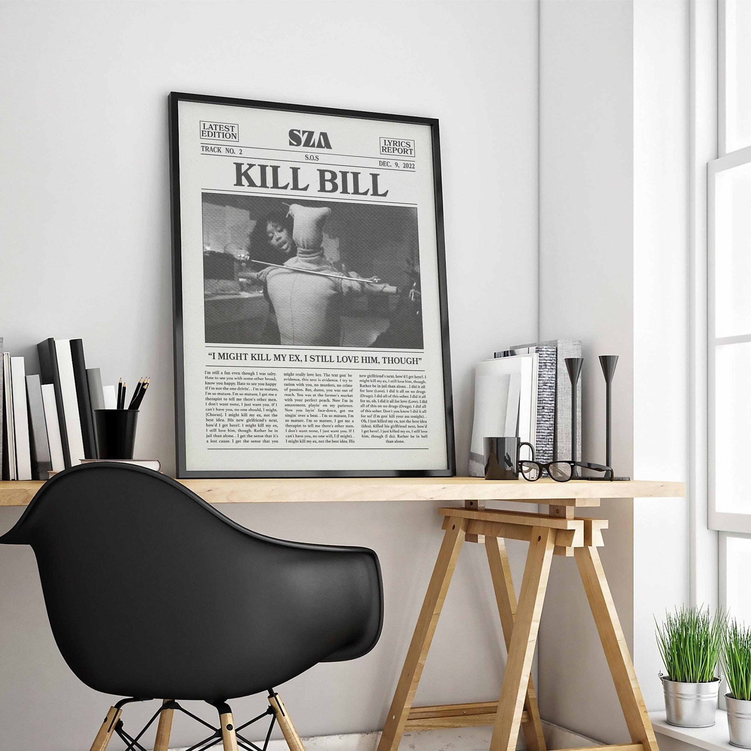 SZA Poster | Kill Bill Poster, SOS Poster