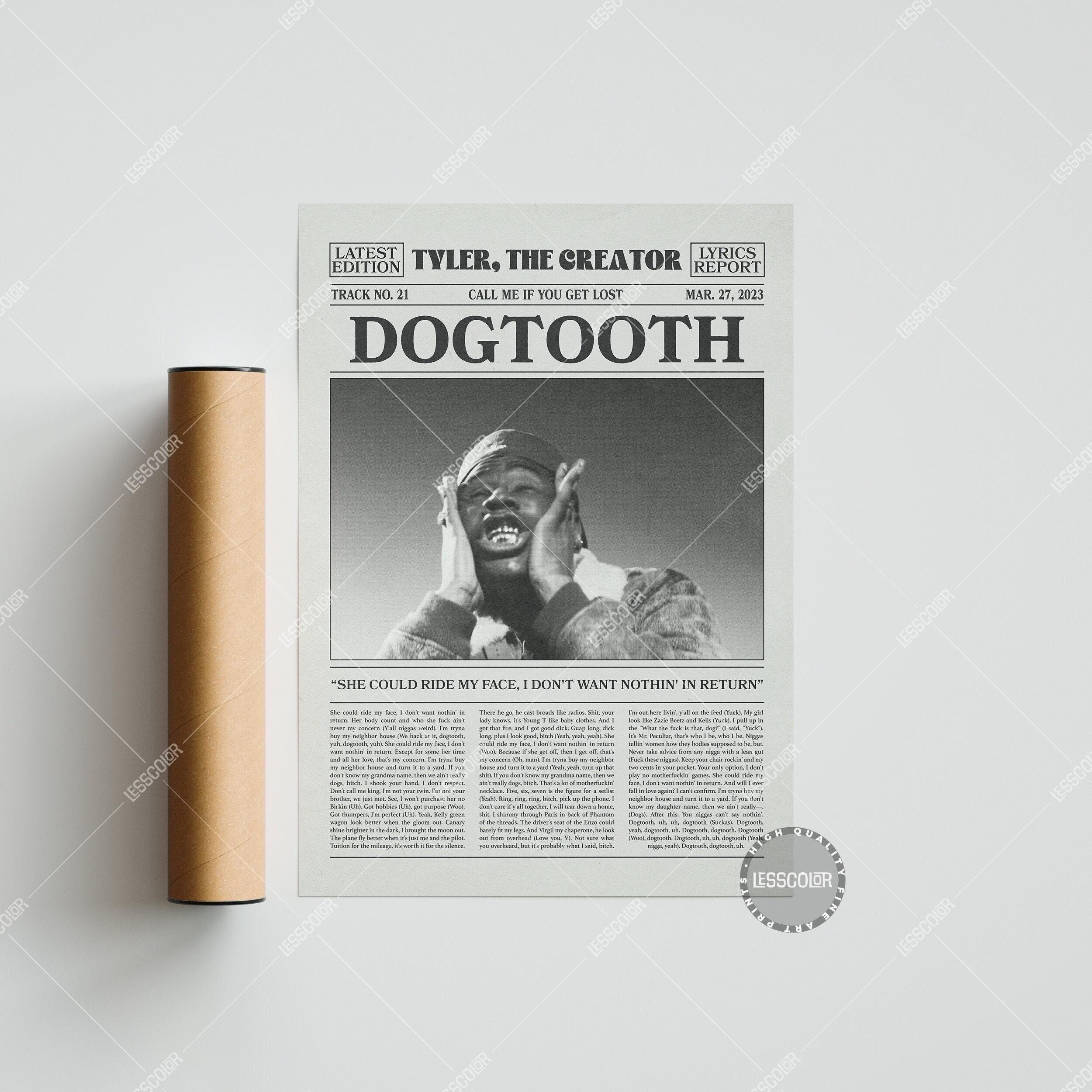 Tyler, The Creator Retro Newspaper Print