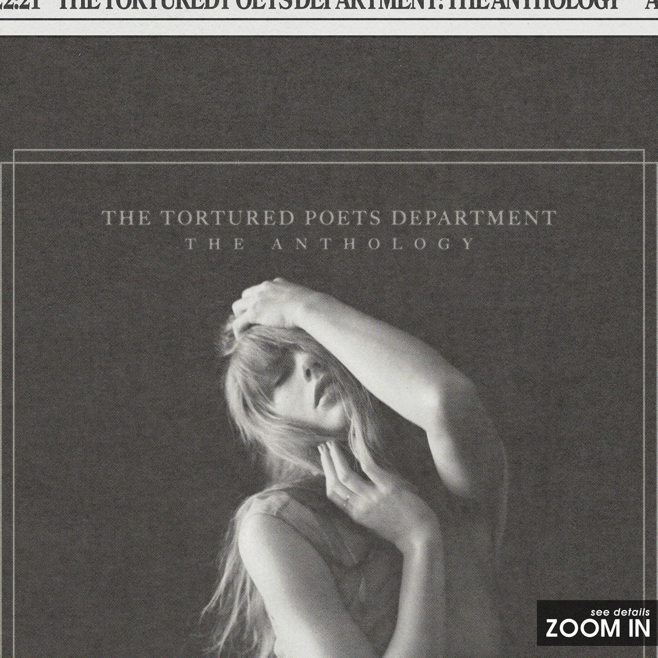 Taylor Swift Retro Newspaper Print, The Tortured Poets Department: The Anthology Poster