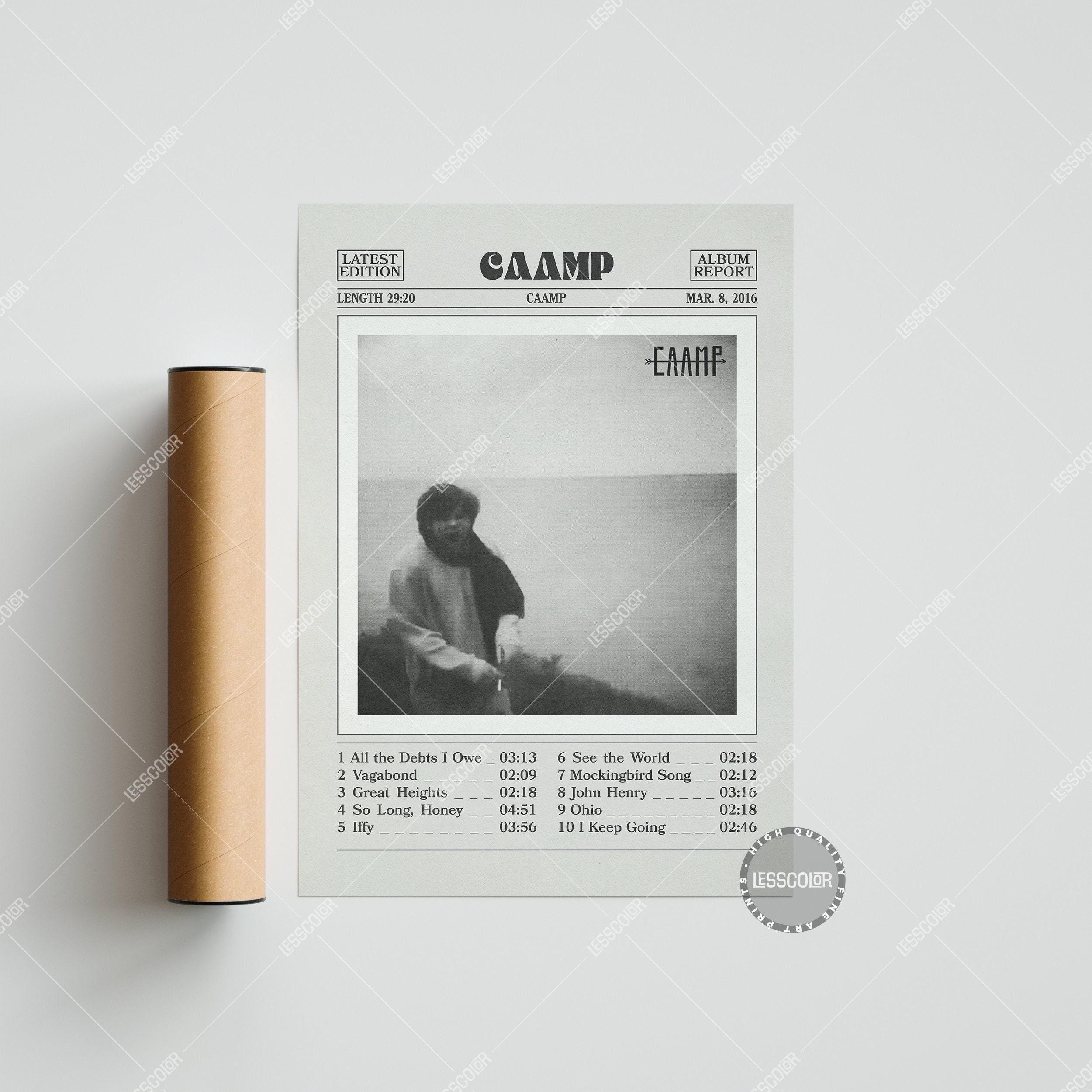 Caamp Retro Newspaper Print, Caamp Poster