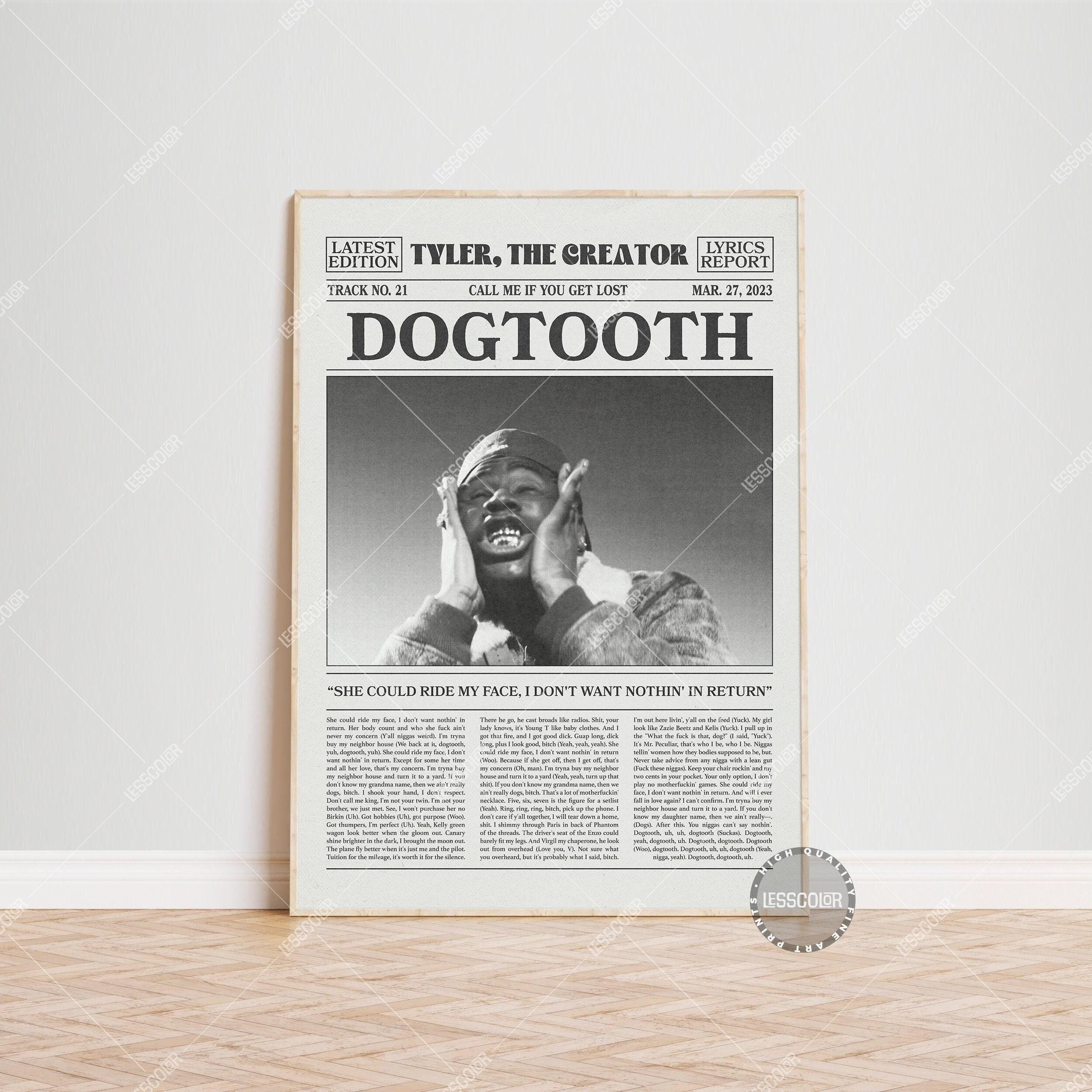 Tyler, The Creator Retro Newspaper Print