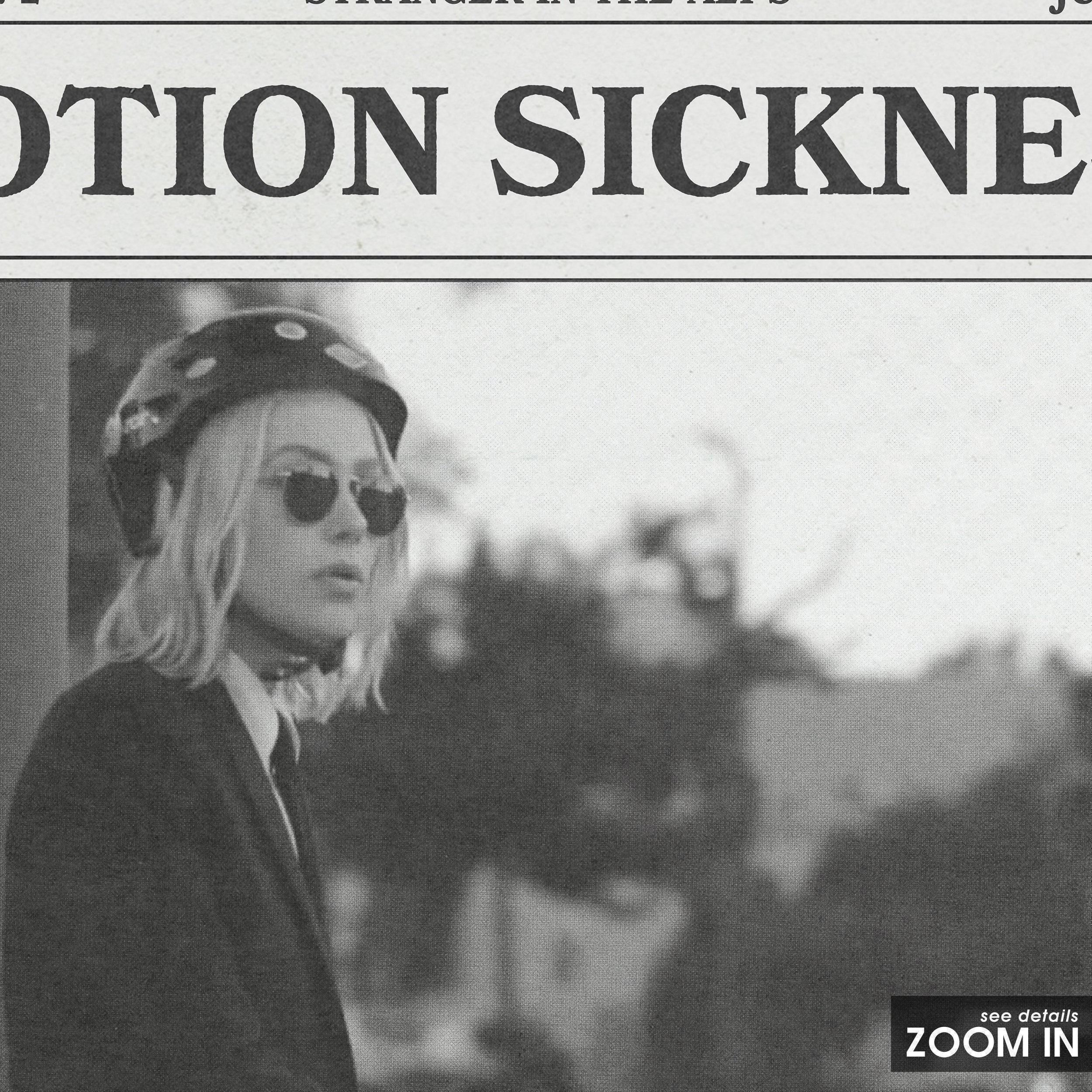 Phoebe Bridgers Retro Newspaper Print, Motion Sickness Poster