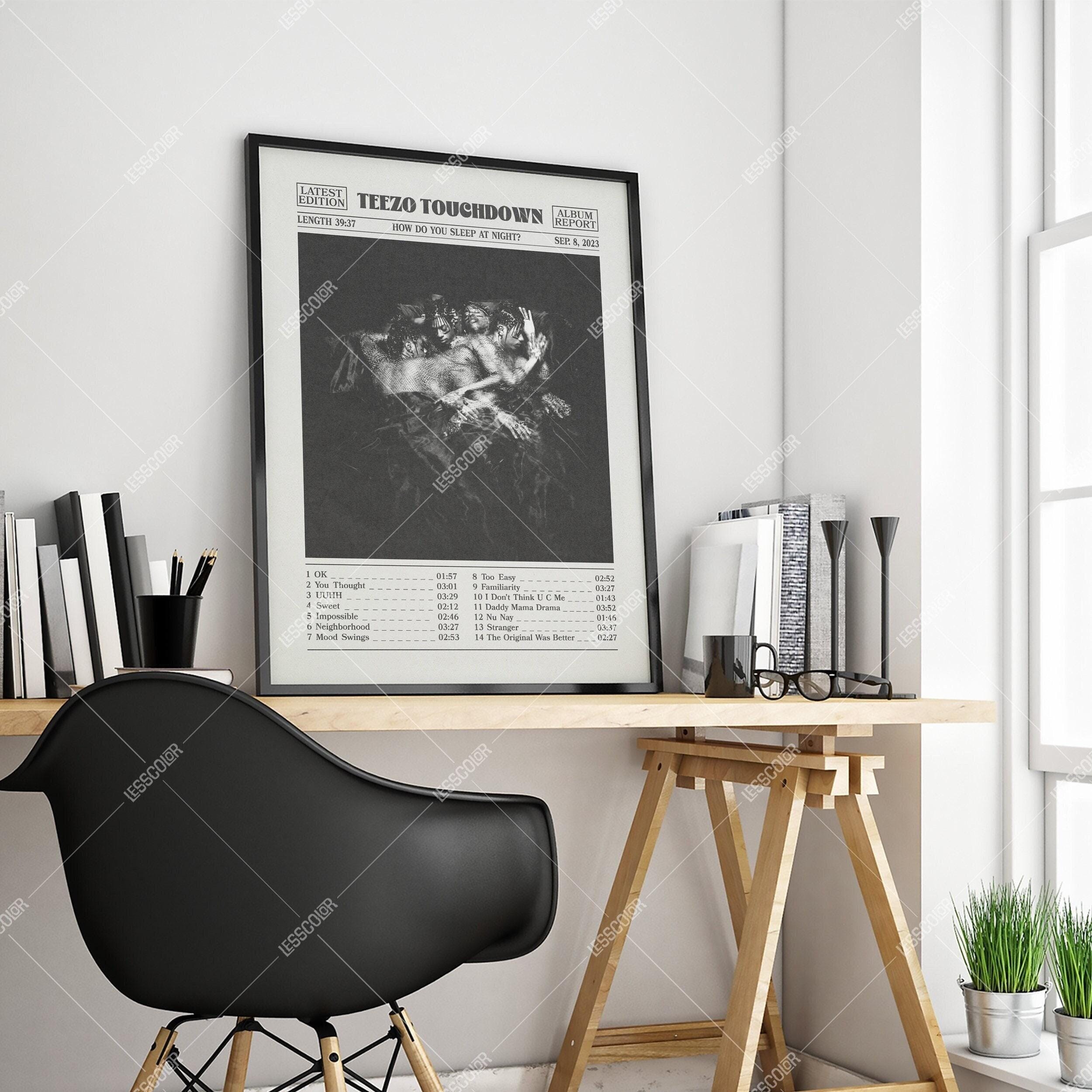 Teezo Touchdown Retro Newspaper Print, How Do You Sleep at Night? Poster