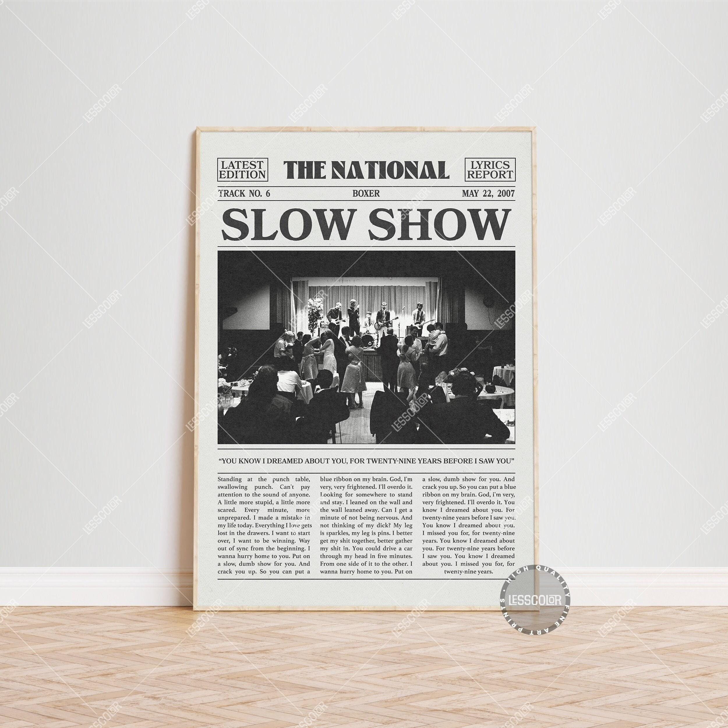 The National Retro Newspaper Print,  Slow Show Poster