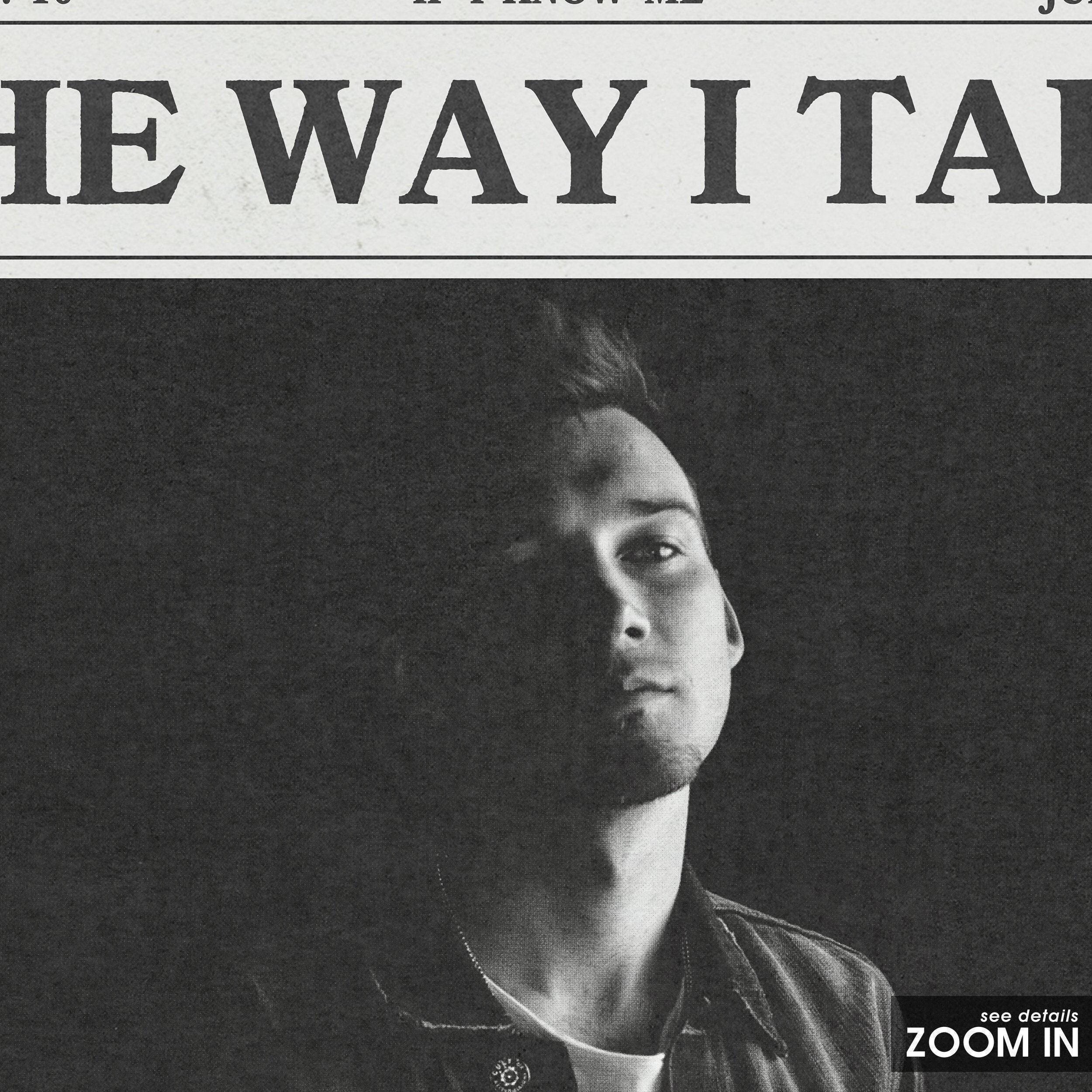 Morgan Wallen Retro Newspaper Print, The Way I Talk Poster