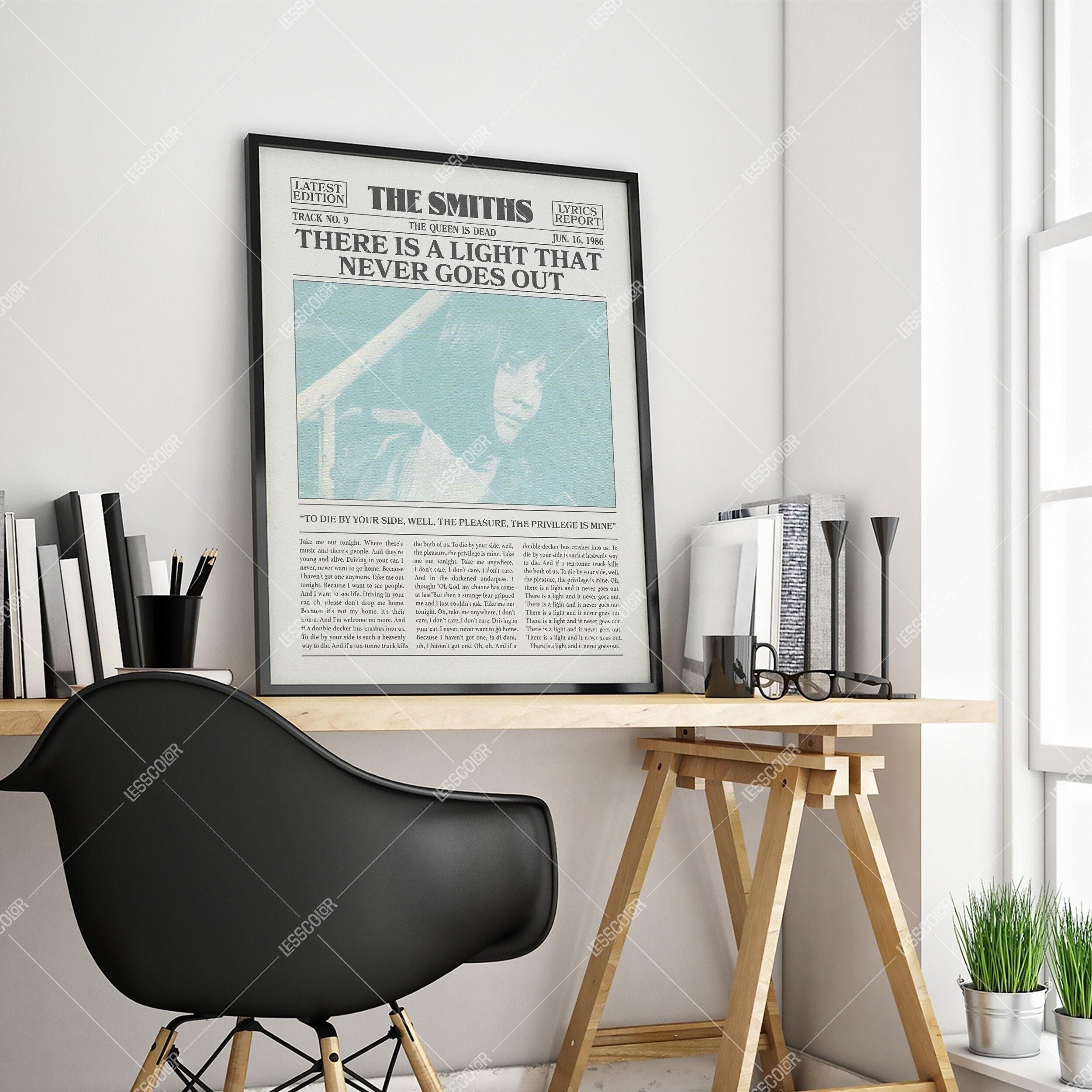 The Smiths Retro Newspaper Print, There Is a Light That Never Goes Out Poster