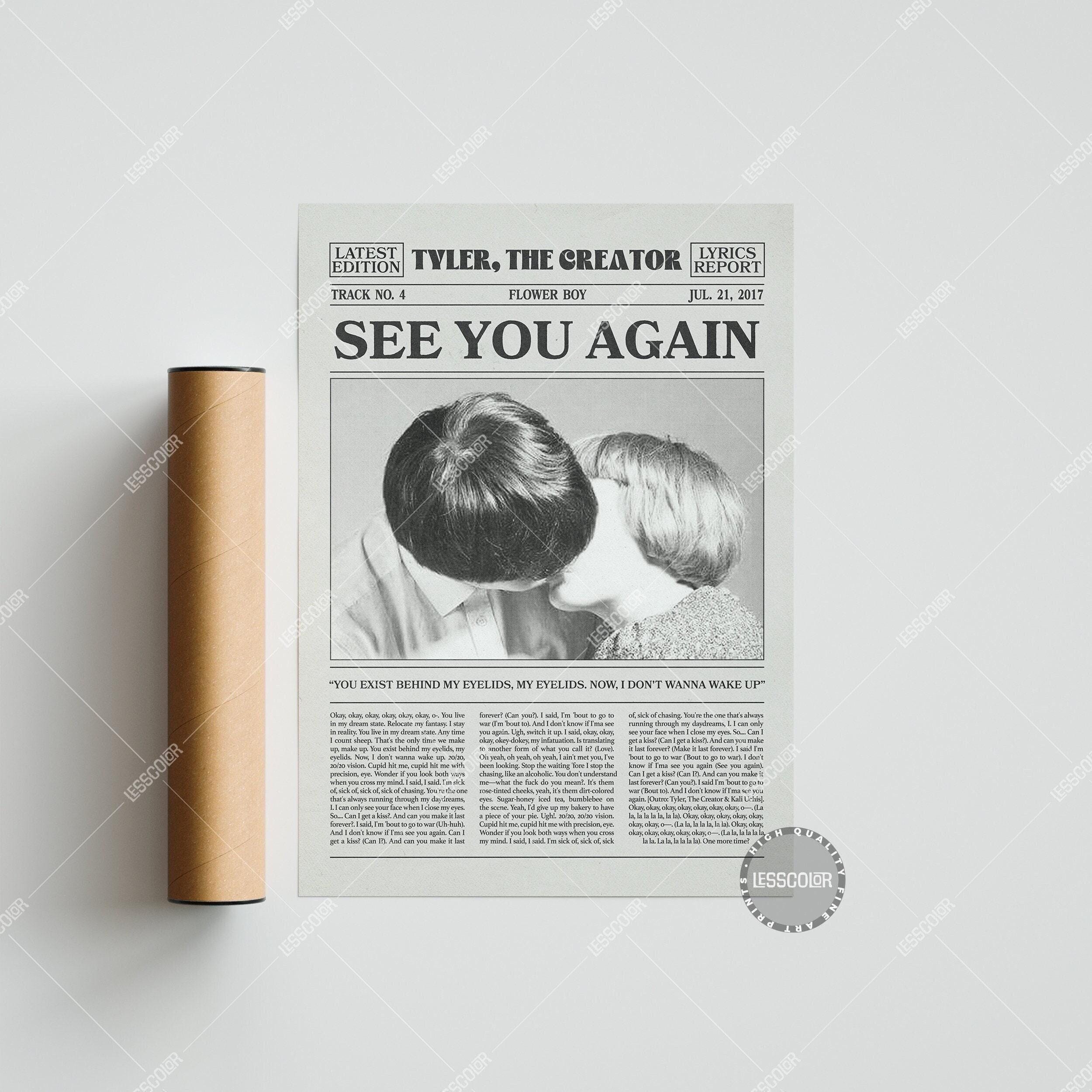 Tyler, The Creator Retro Newspaper Print
