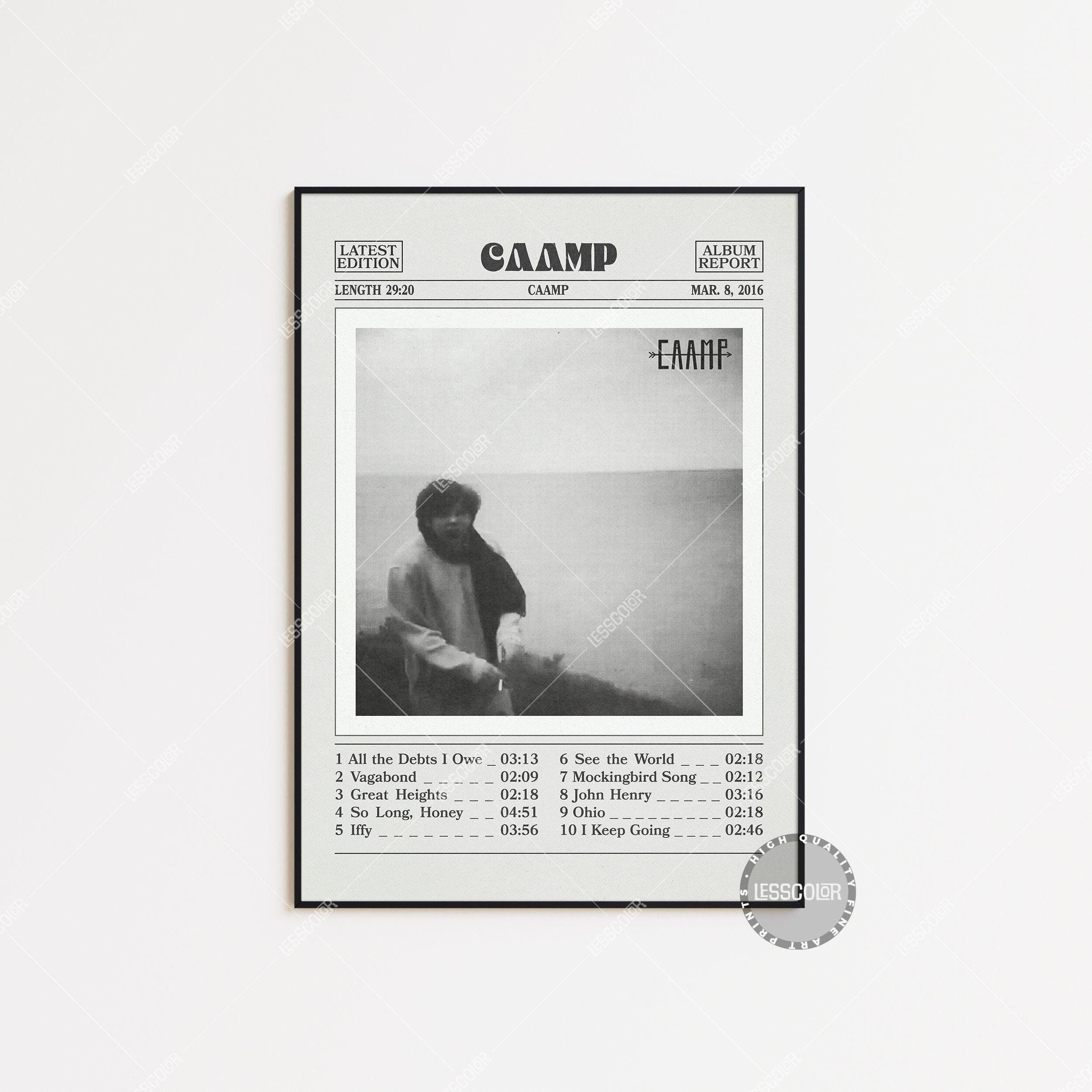 Caamp Retro Newspaper Print, Caamp Poster