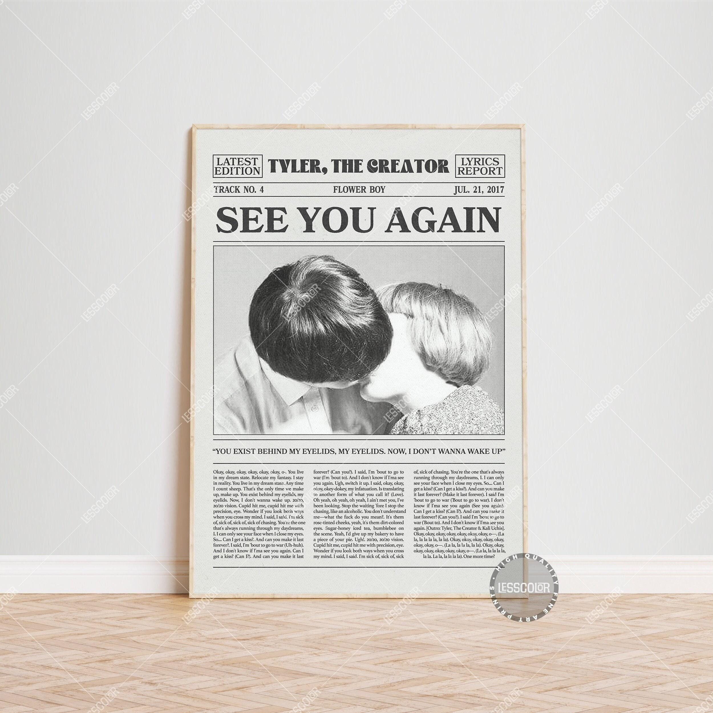 Tyler, The Creator Retro Newspaper Print