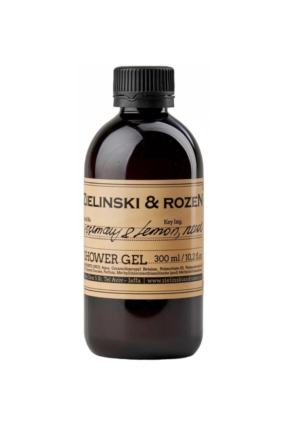 Zielinski & Rozen Shower Gel Rosemary , Lemon , Neroli 300 Ml