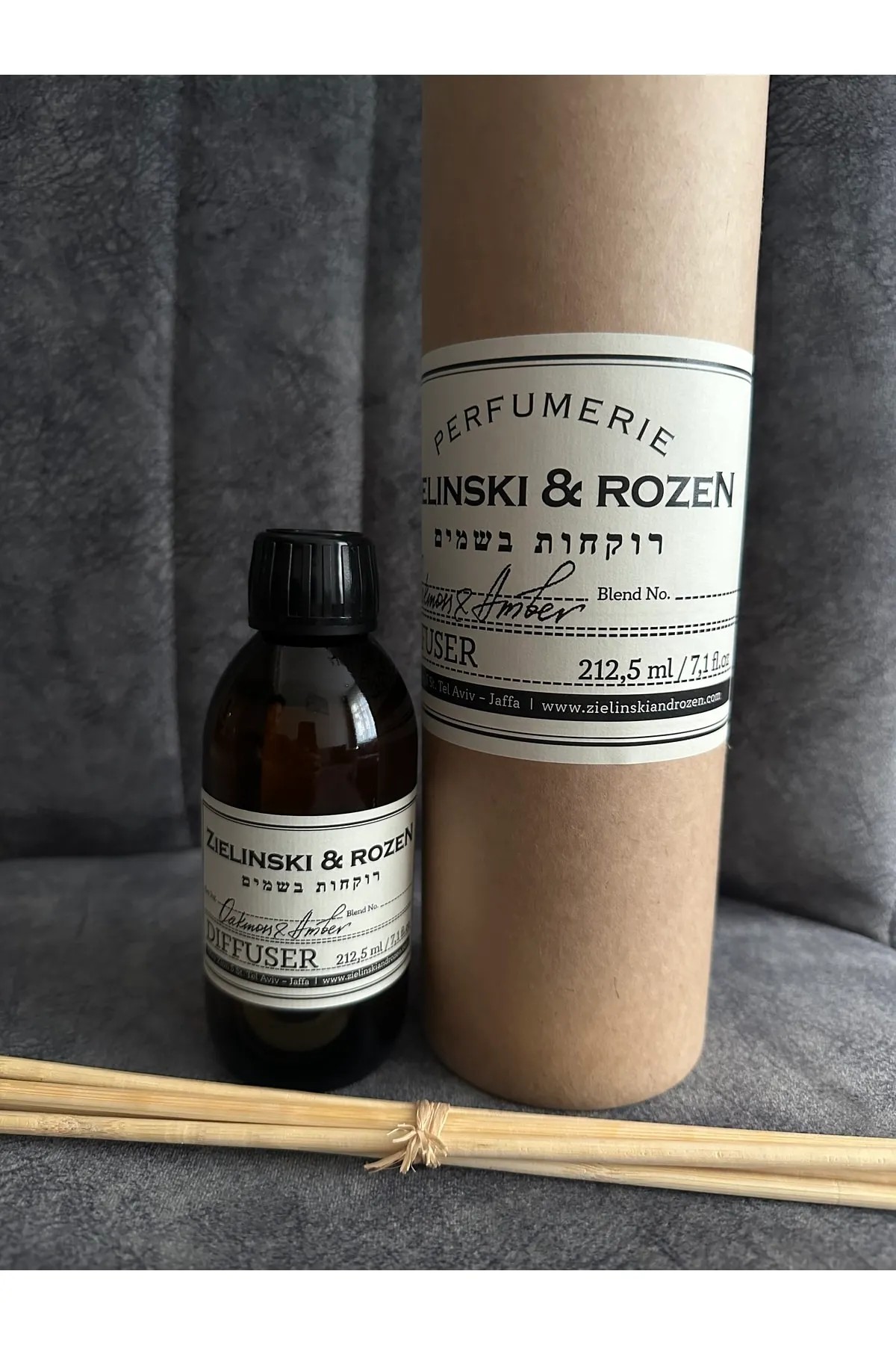 Zielinski & Rozen Diffuser Oakmoss & Amber 212,5 ml Oda Ambians Kokusu