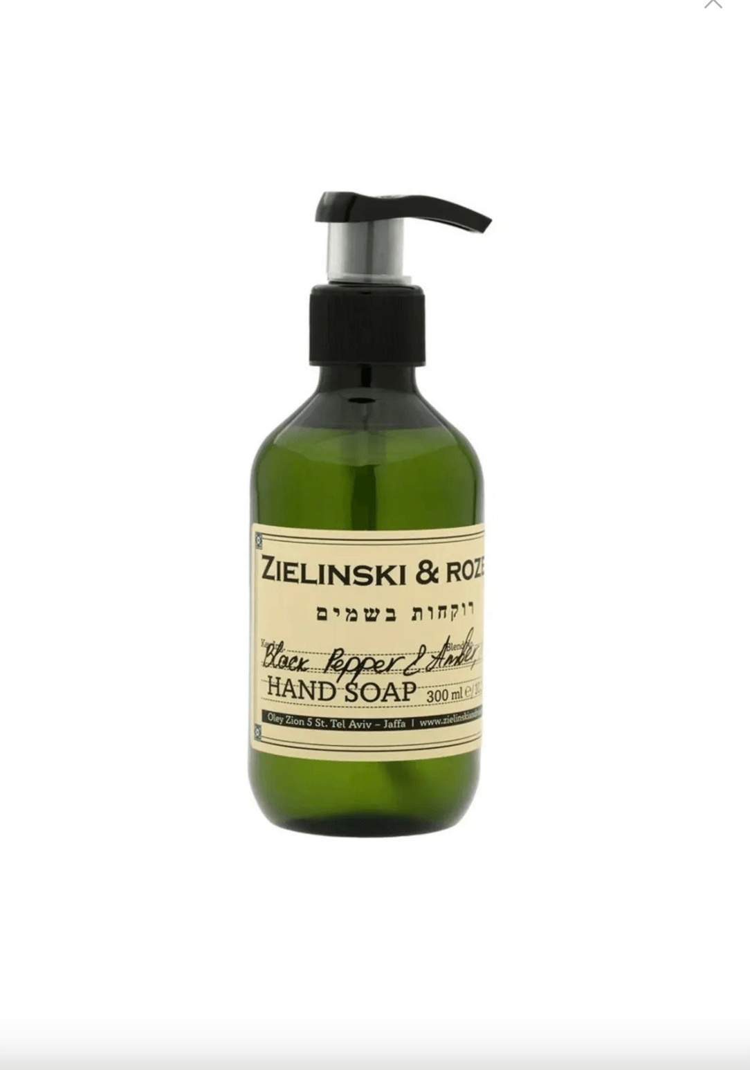 Zielinski & Rozen Hand Soap Black Pepper , Amber , Neroli 300 ml
